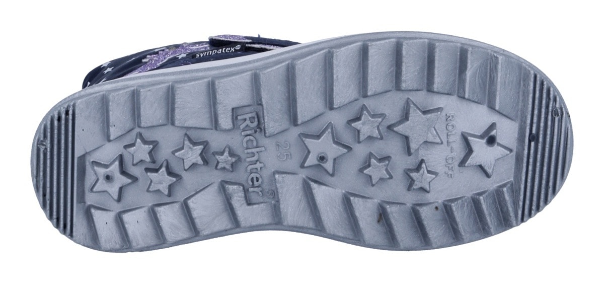 Richter Winterstiefel »Husky 2.0«, Klettschuh mit Blinkfunktion, Größenschablone zum Download