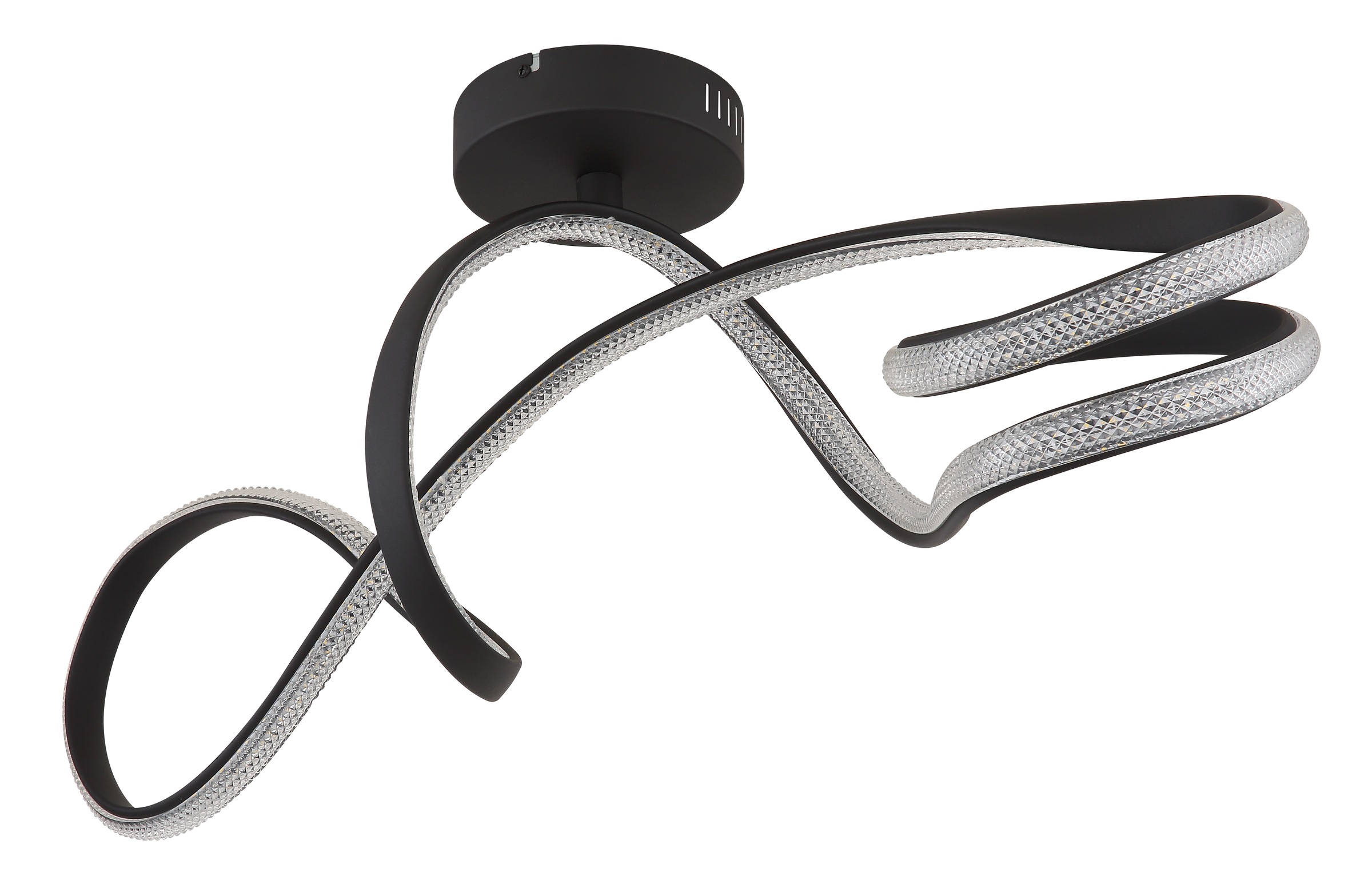 GLOBO LIGHTING Deckenleuchte »SWIRL« LED-Modul 1 Stk. Warmweiß Deckenlampe Wohnzimmer-Leuchte Schlafzimmer-Leuchte Flur Küche