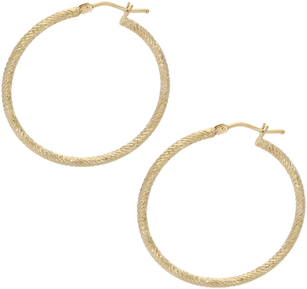 Firetti Paar Creolen »Schmuck Geschenk Gold 585 Ohrschmuck Ohrringe«