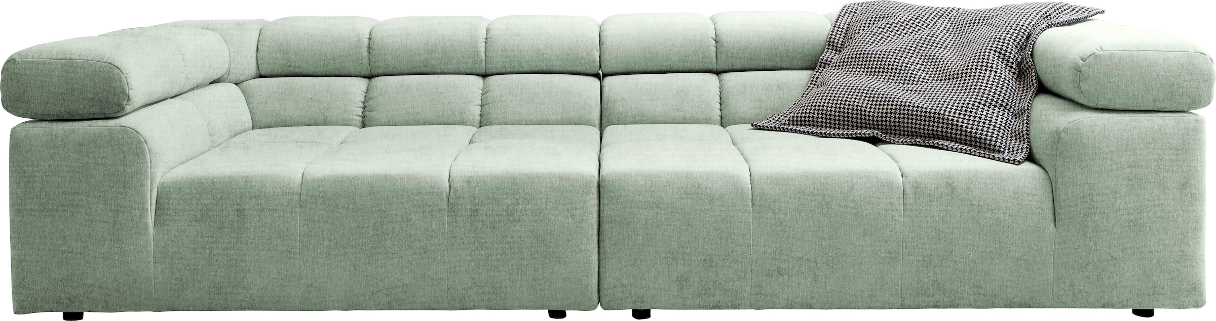 Home affaire Big-Sofa »Ancona B/T/H: 290/110/70 cm« auffällige Steppung, in günstig online kaufen
