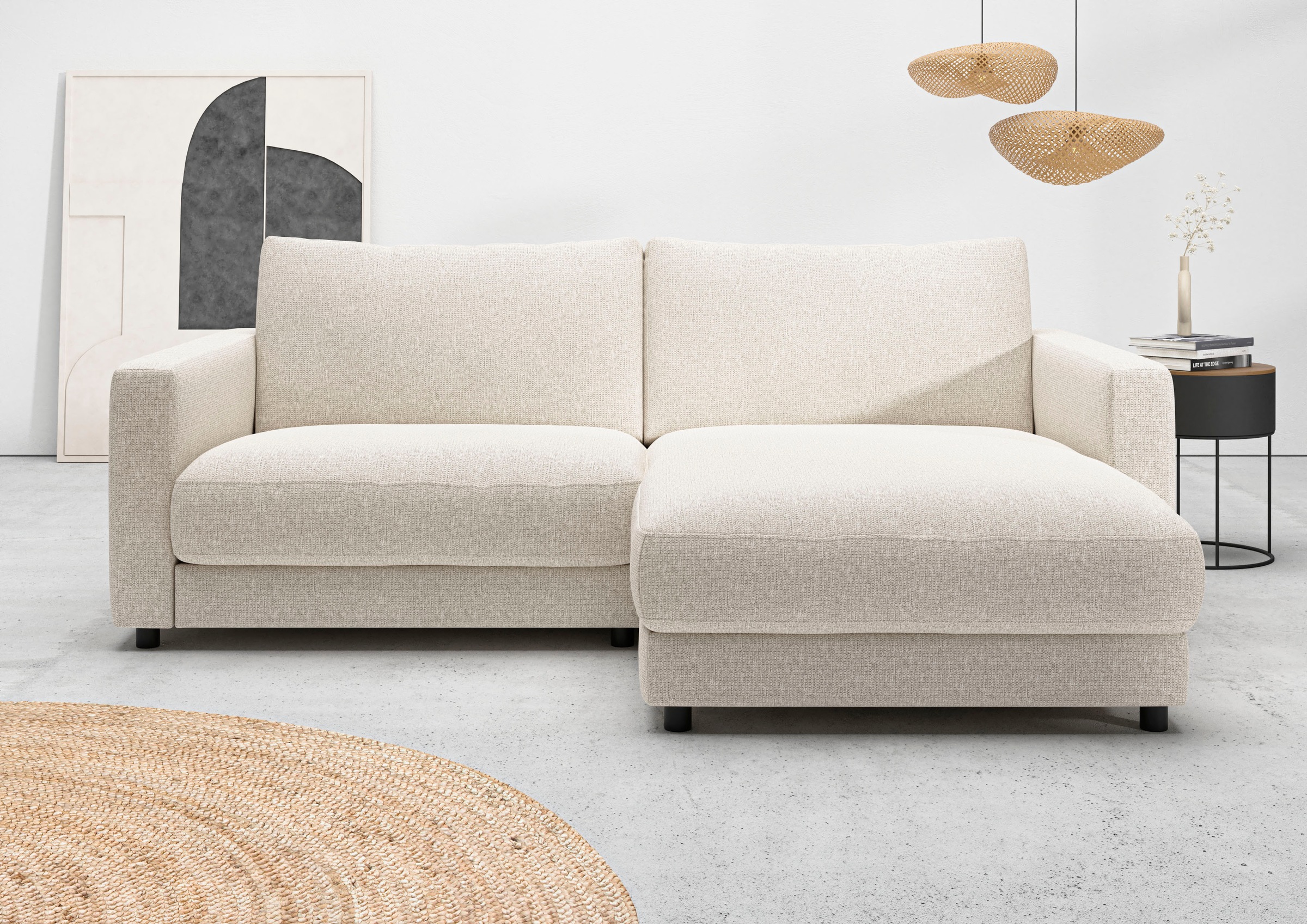 Home affaire Ecksofa »Ecksofa Jiro, L-Form, große Sitztiefe, Breite 226 cm« günstig online kaufen