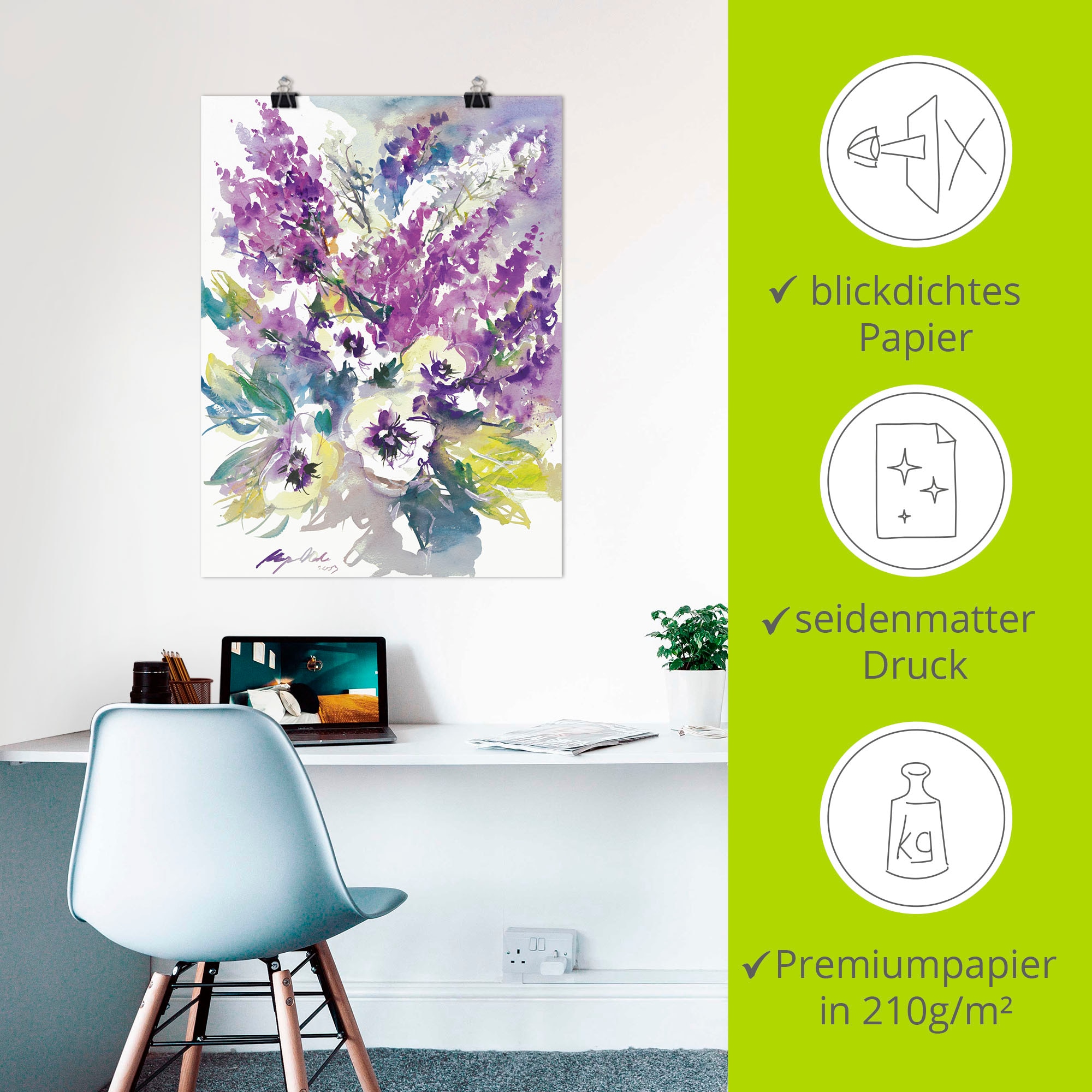 Artland Poster »Blumenstrauß III« Blumen 1 Stk. tlg. ohne Rahmen