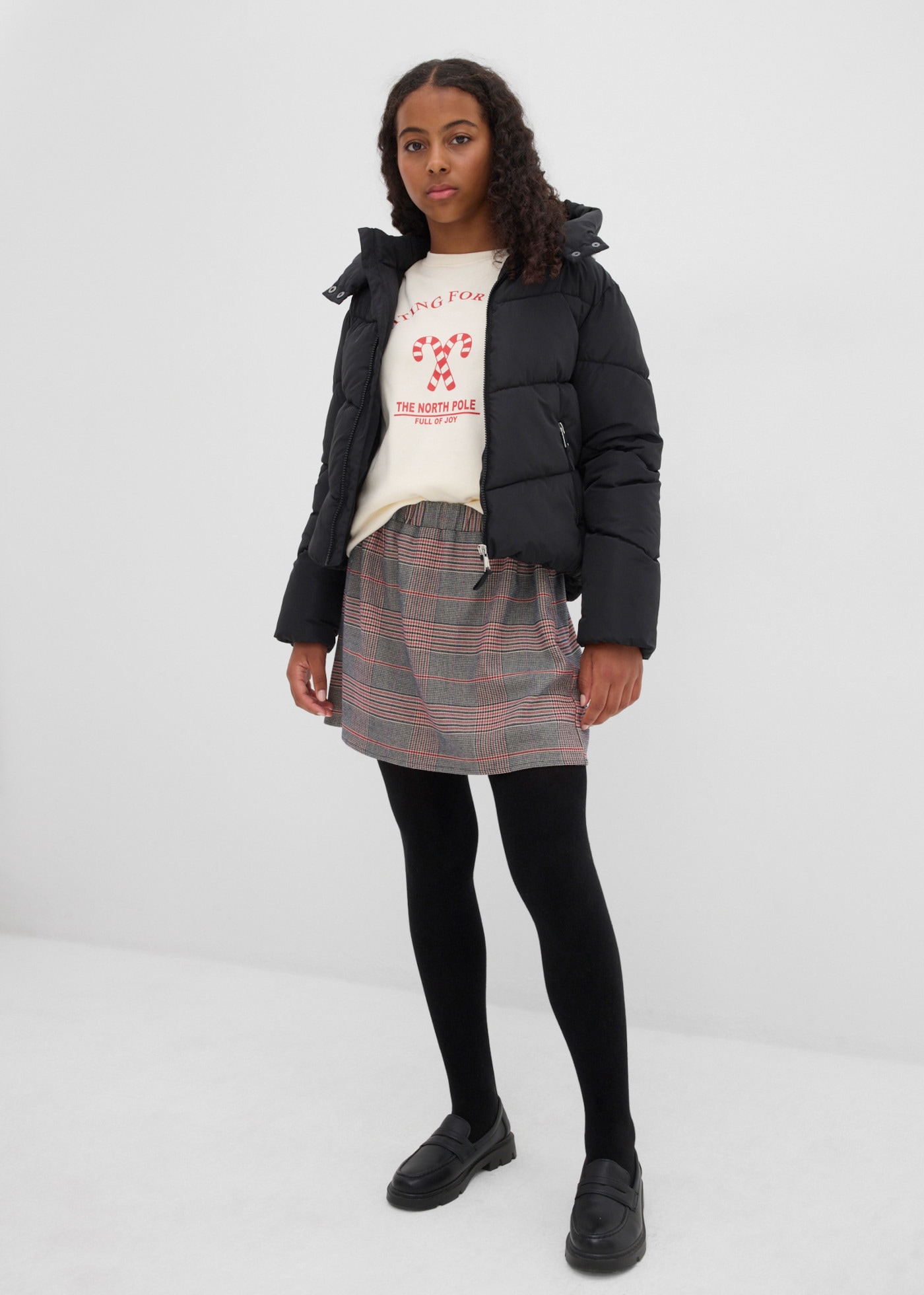 bonprix Winterjacke mit Kapuze, Regular Fit
