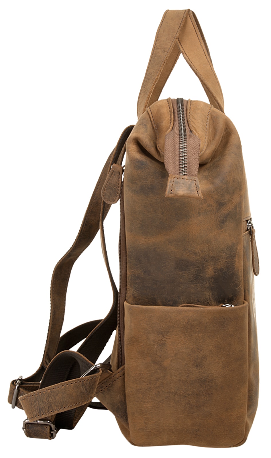 Bagan Laptoprucksack, echt Leder