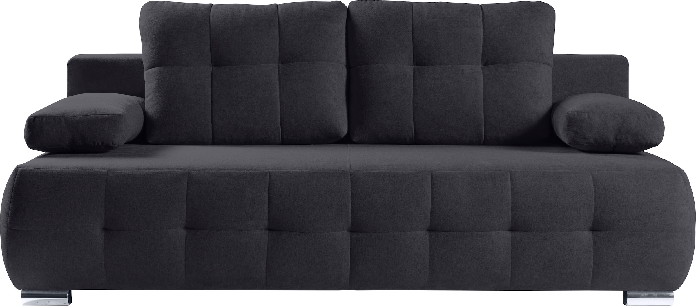WERK2 Schlafsofa »Indigo 205 cm Bettsofa mit Bettkasten modern und bequem« Luxus-Microfaser weich, Schlaffunktion, Bettkasten