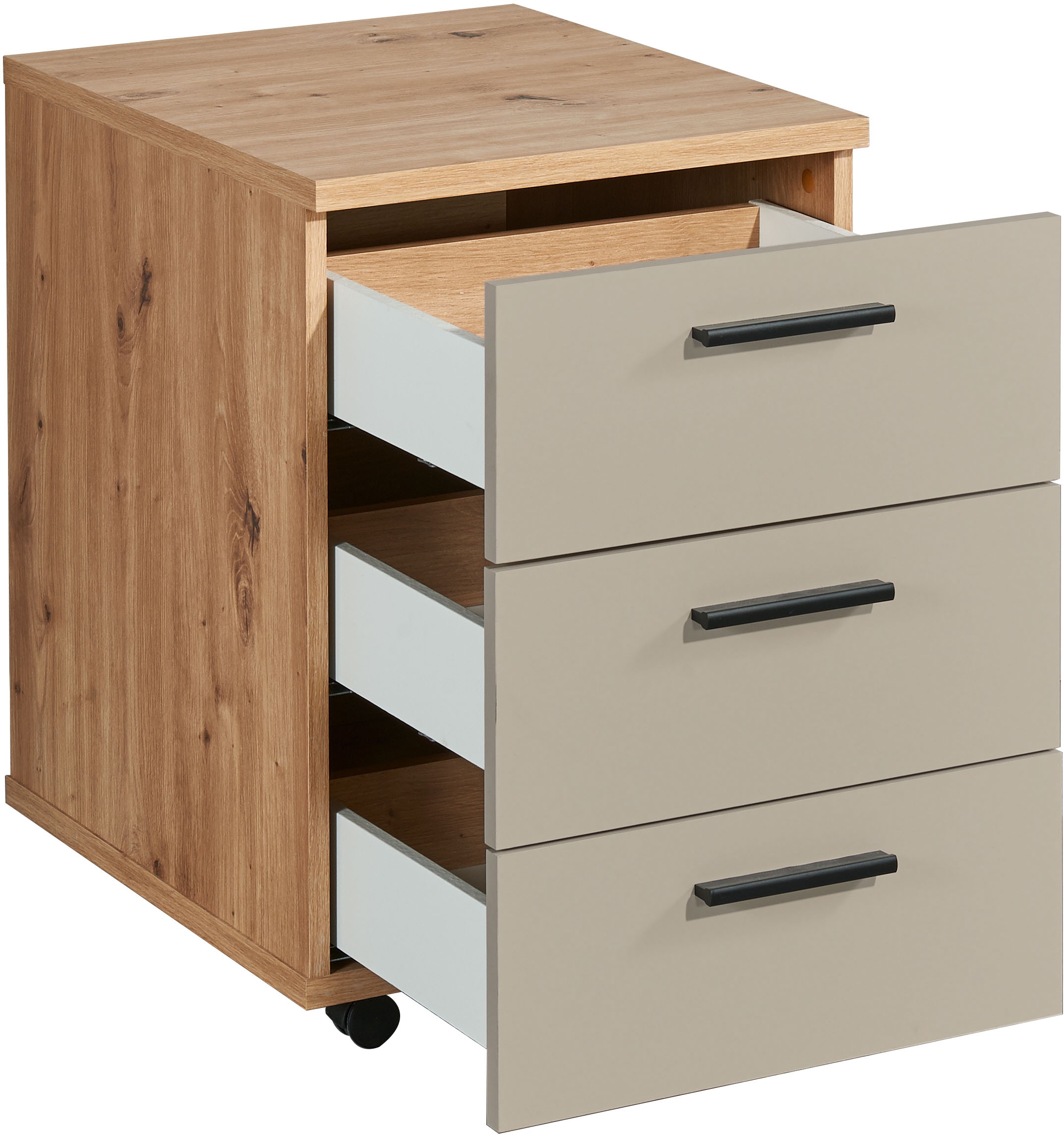 BEGA OFFICE Rollcontainer »Kanada, BxHxT 45x59x55 cm« 1 Stk. tlg. Breite 45cm, Schubkästen mit Softclose