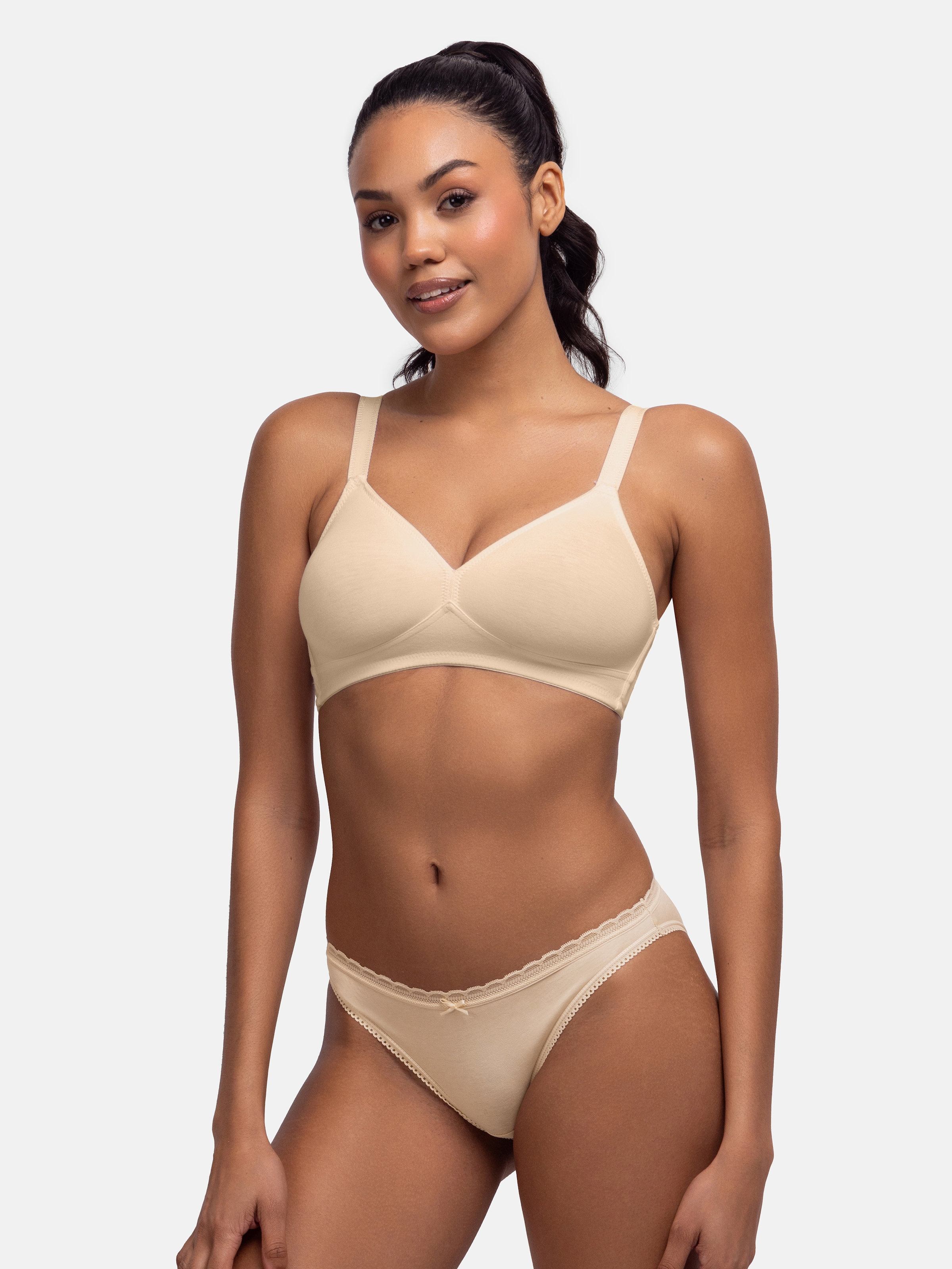 Dorina Slip »NAOMI-3PP«, (3er Pack), mit zarter Spitze verziert