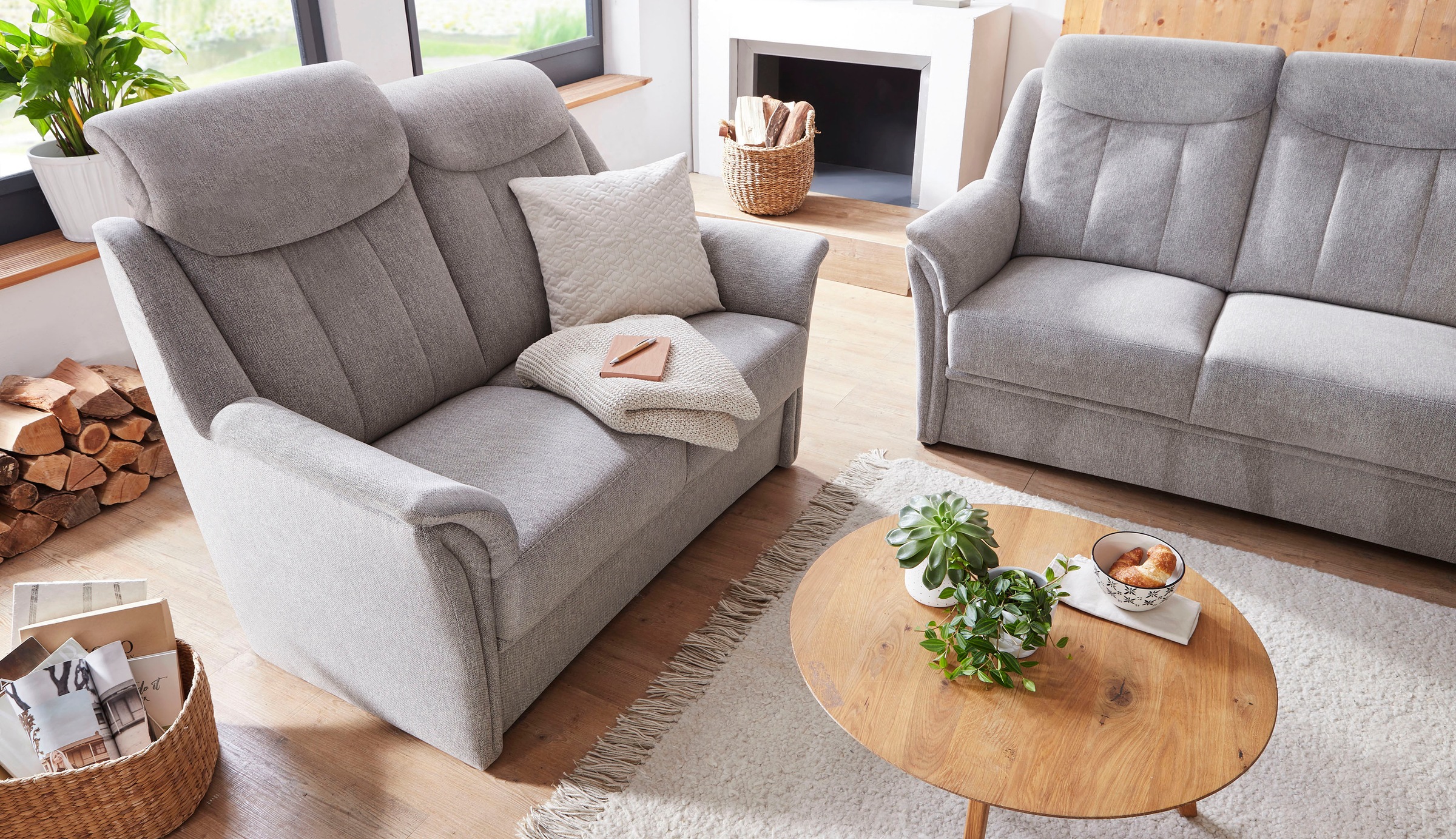 VILLA BECK 3-Sitzer Lugano, 1 Teile, inklusive Kopfteilverstellung, in Sitz günstig online kaufen