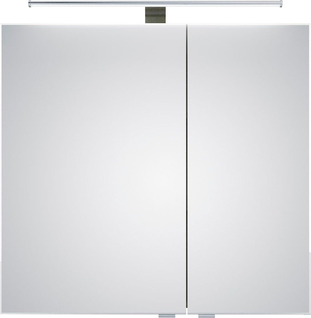 Saphir Badmöbel-Set »6005 Sprint 2-teilig, Keramik-Waschtisch mit LED-Spiegelschrank«, (2 St.), Waschplatz 82 cm breit, inkl. Türdämpfer, 2 Türen, 2 Schubladen