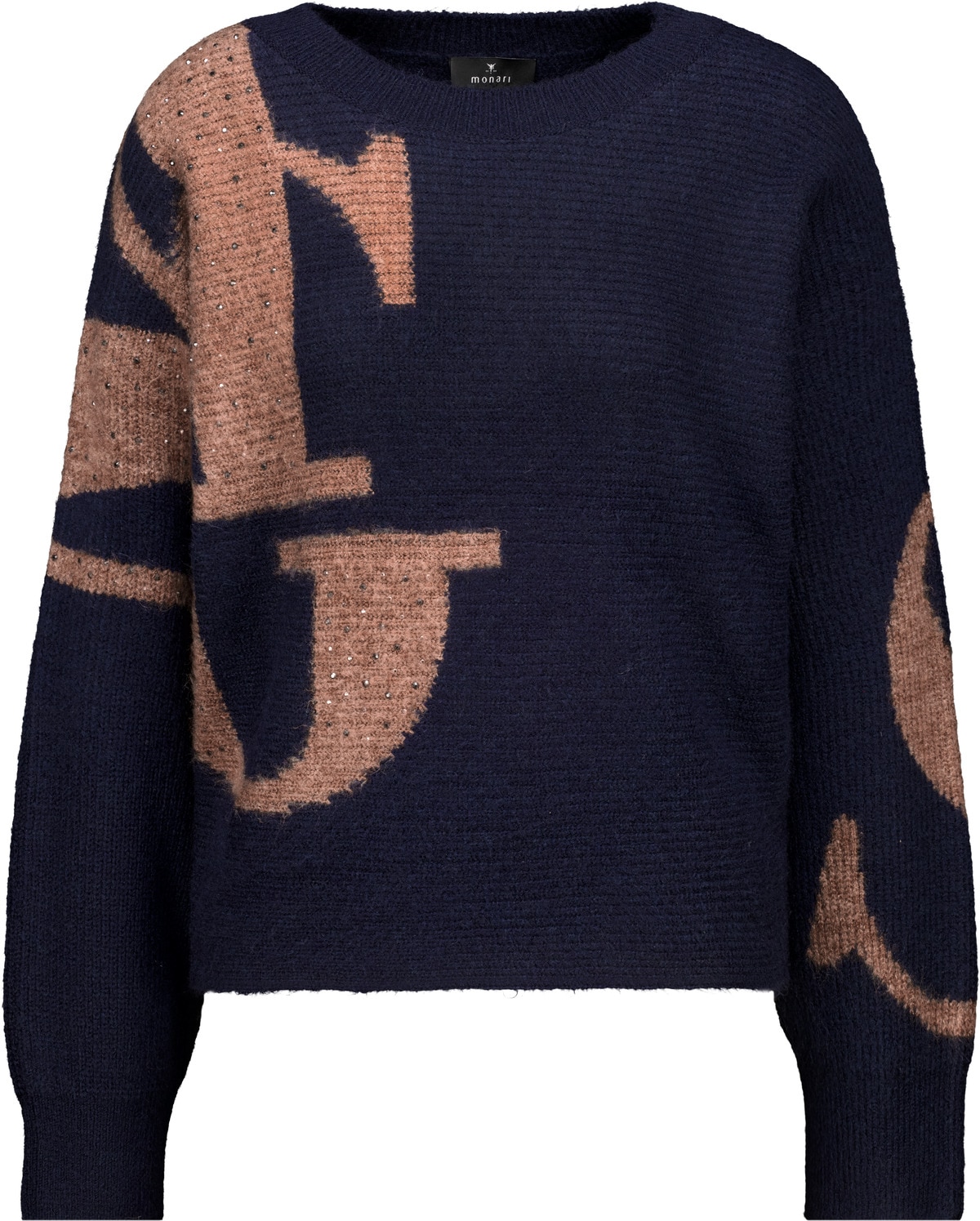 Monari Strickpullover Regular fit mit Musterdetails