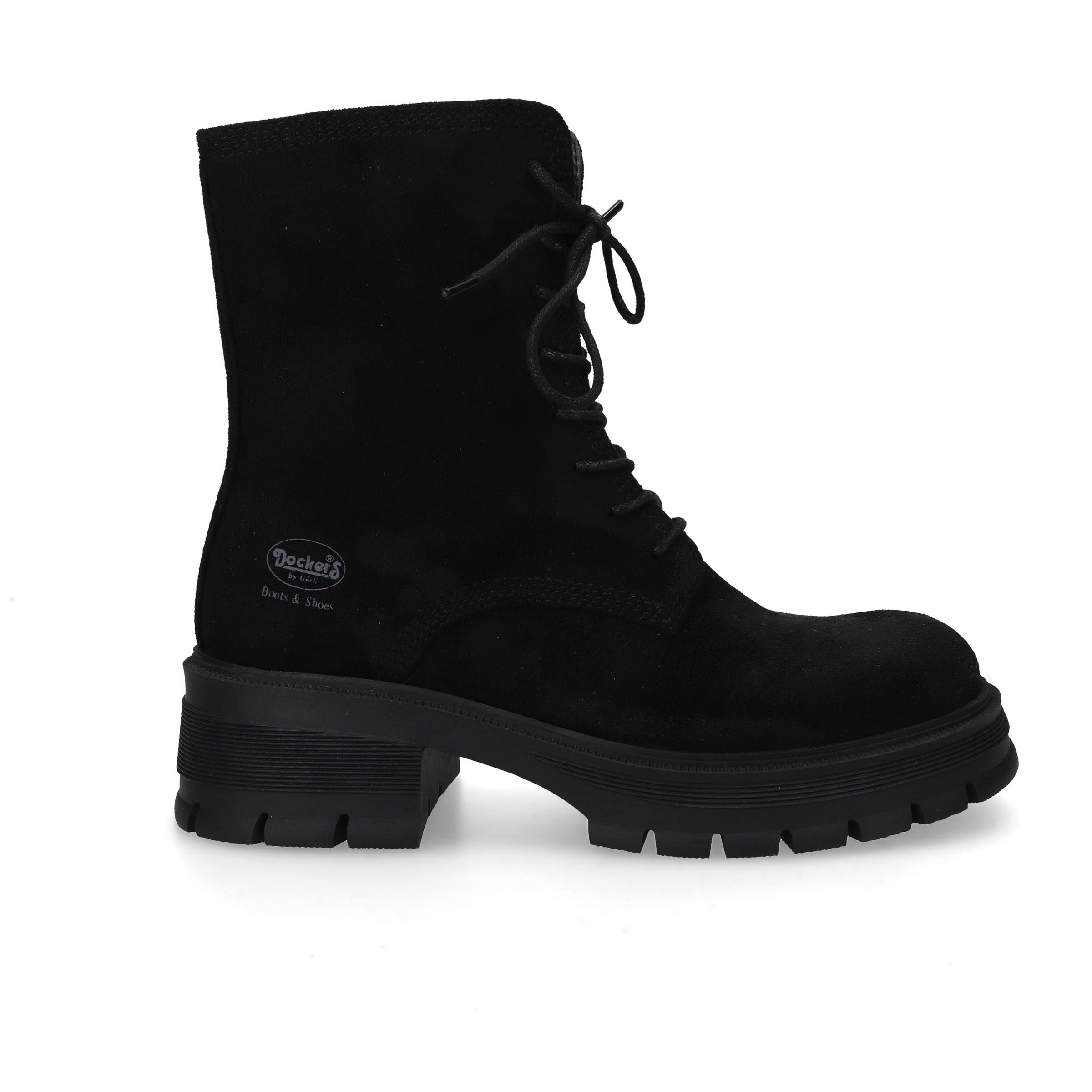 Dockers by Gerli Schnürboots, Biker Boots mit Reißverschluss