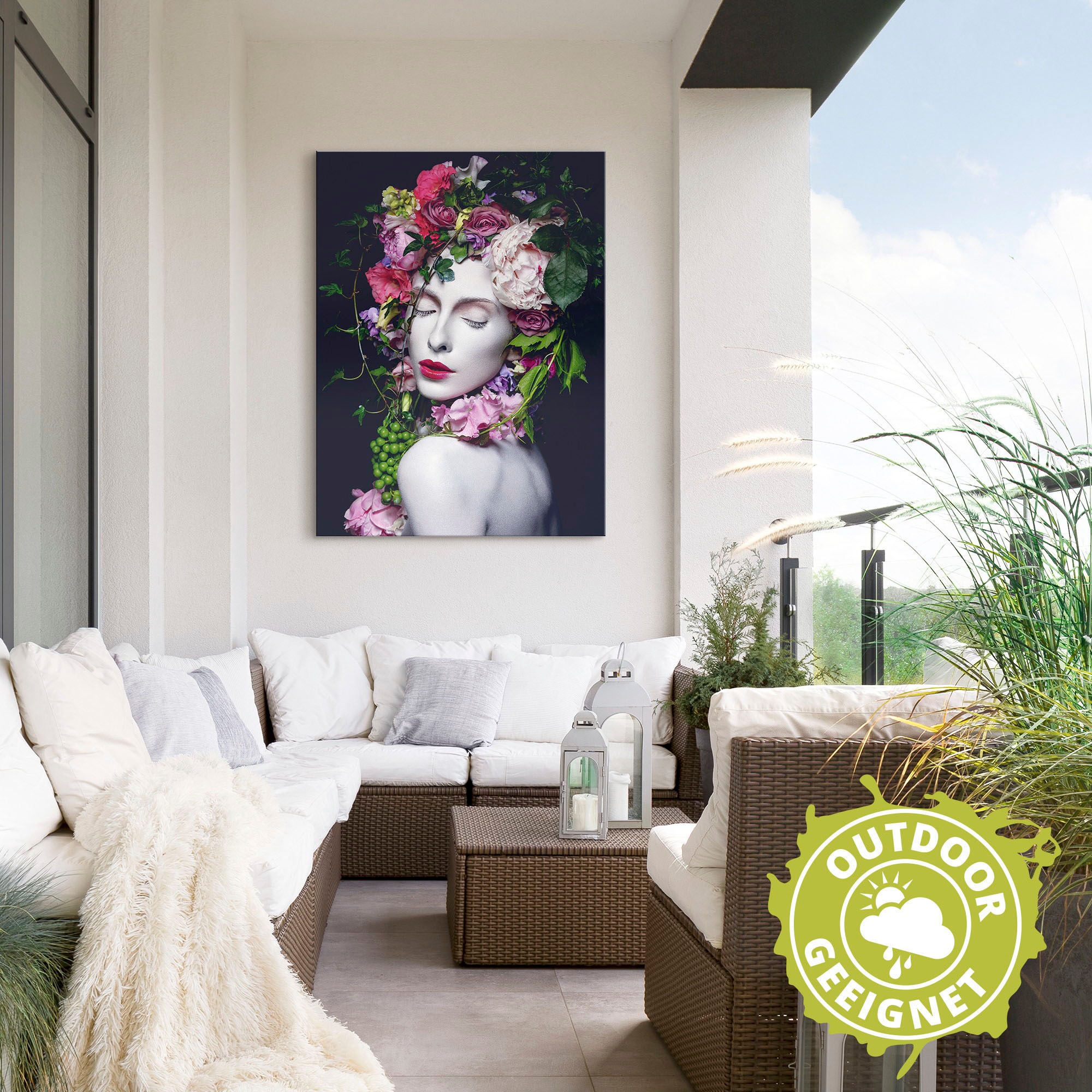 Artland Wandbild »Schöne Blumenkönigin« Bilder von Frauen 1 Stk. tlg. als A günstig online kaufen