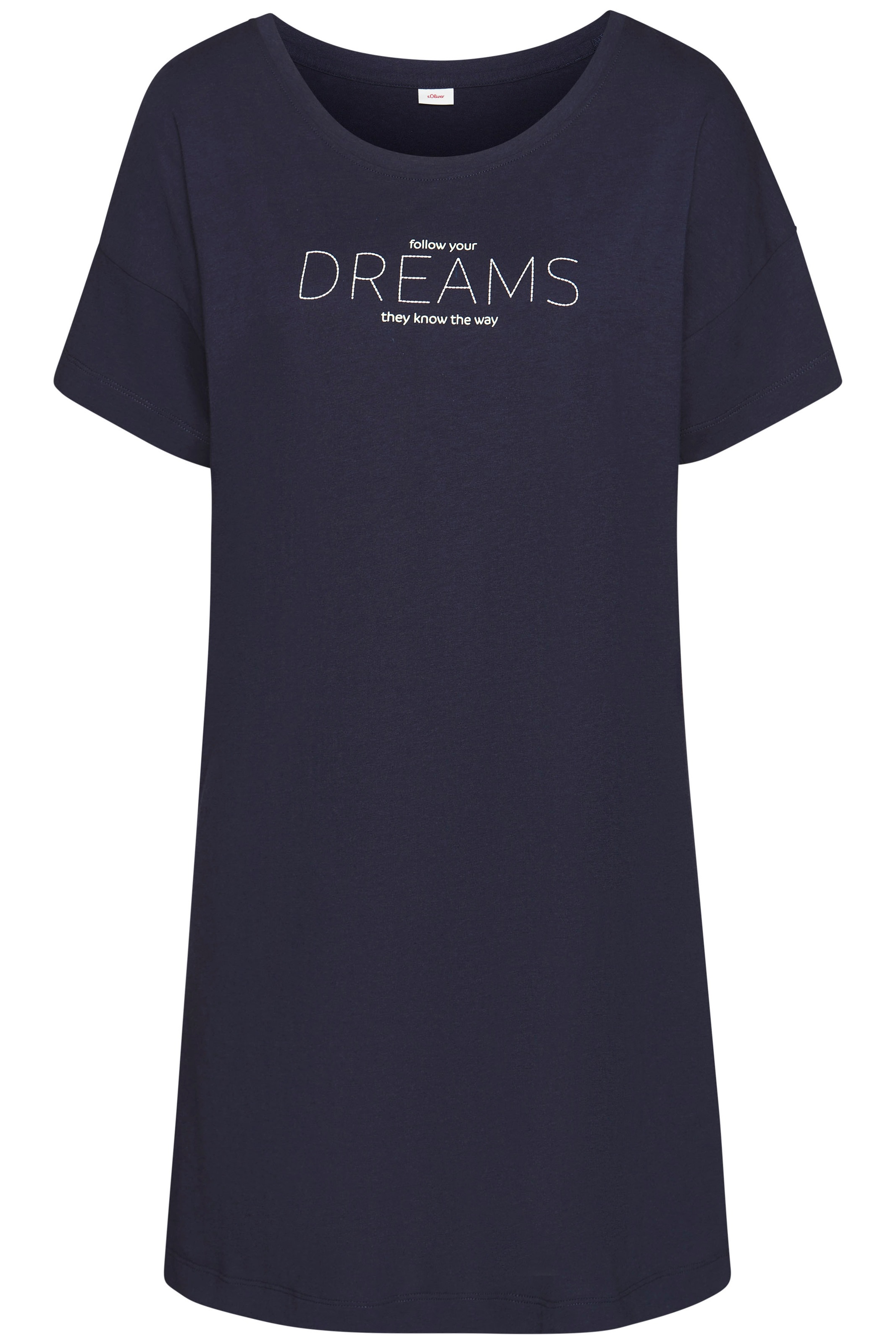 s.Oliver Sleepshirt, mit Frontdruck