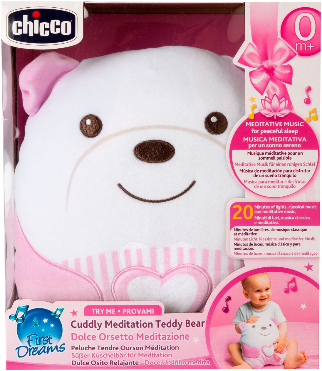 Chicco Kuscheltier »Kuschelbär«, mit Sound- und Lichteffekt