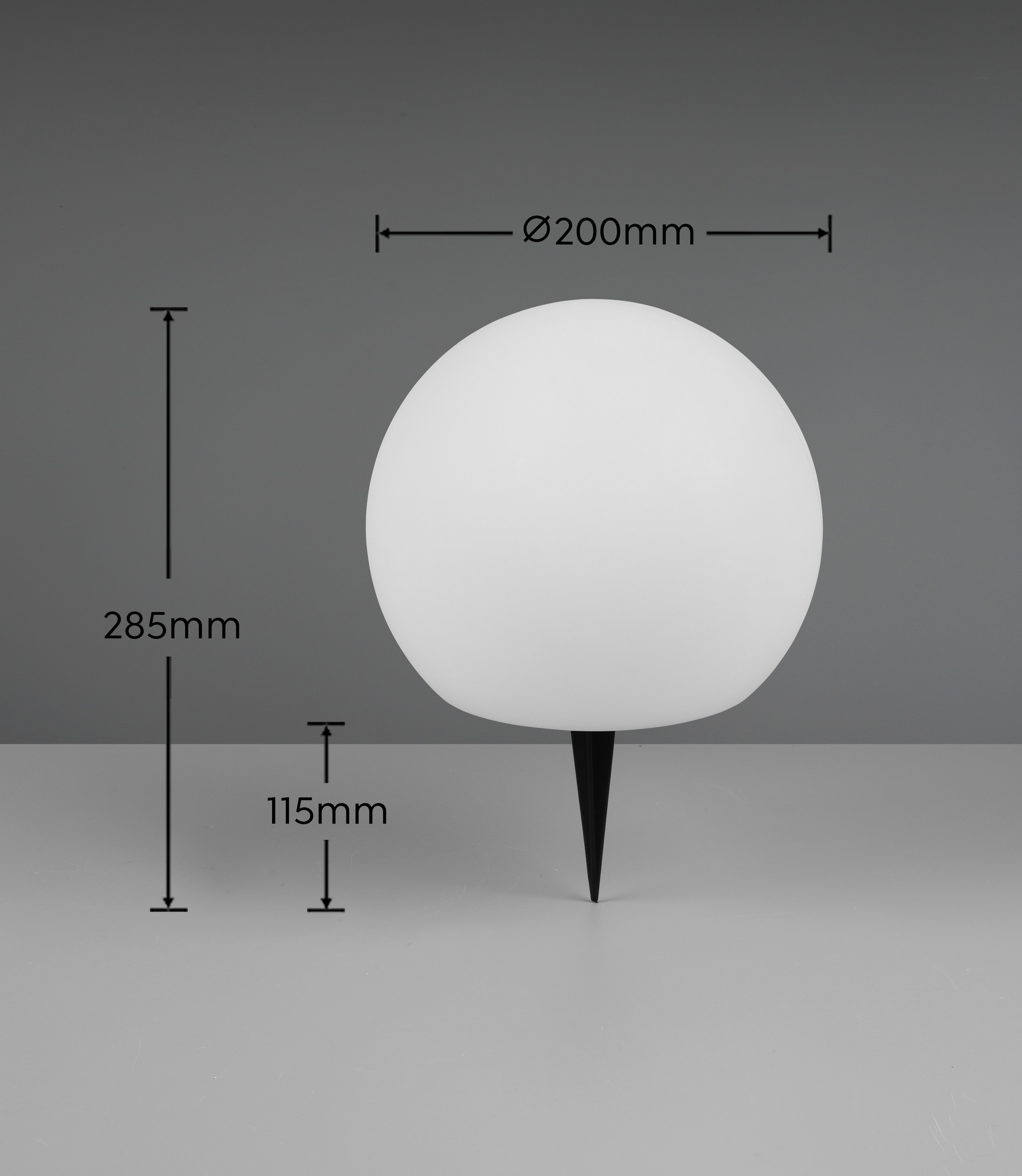 REALITY Leuchten LED Solarleuchte »MELO, Kugel Gartenleuchte Akku Solar, mit Erdspieß, Fernbedienung«, 1 flammig, Leuchtmittel LED-Board | LED fest integriert, Solar Kugellampe, RGB Farbwechsel, Dämmerungssensor, Memoryfunktion
