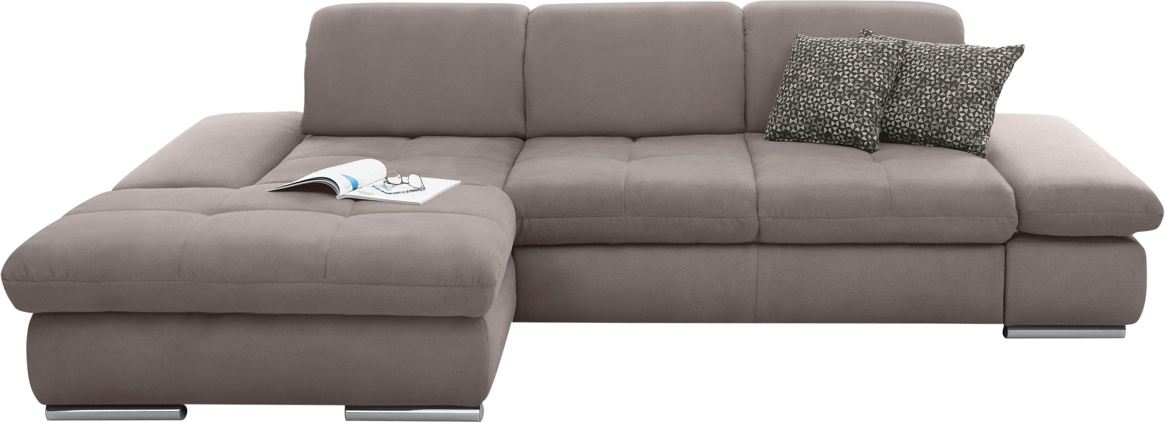 set one by Musterring Ecksofa »SO4100 V«, mit verstellbaren Kopfteilen, wah günstig online kaufen