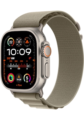 Smartwatch »Watch Ultra 2 GPS 49 mm + Cellular Titanium Medium«, (Watch OS 10)