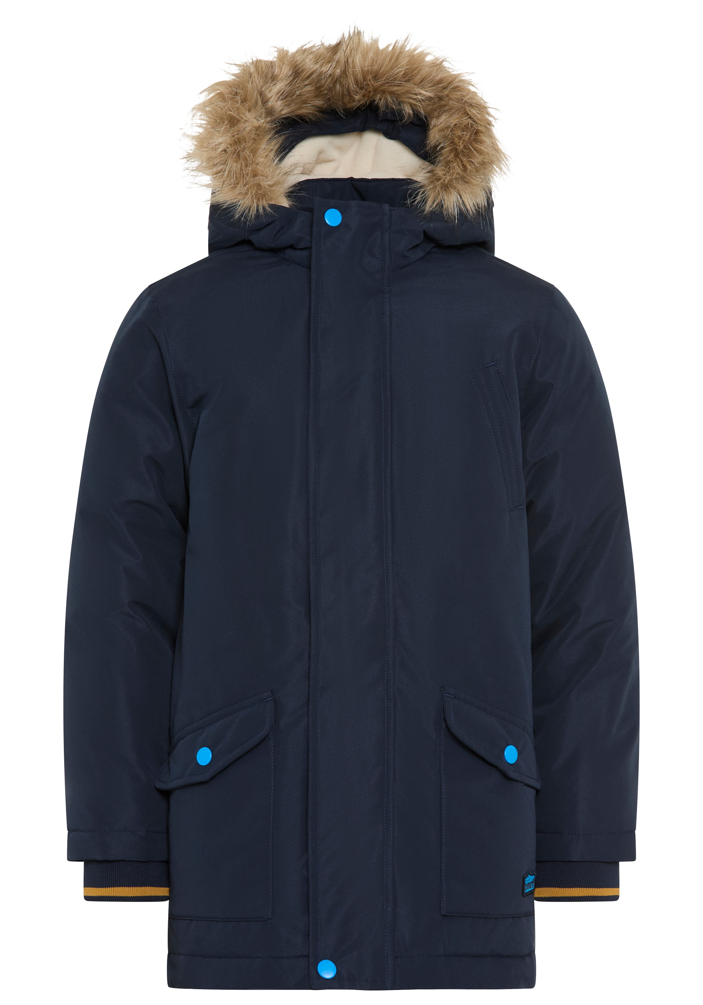 Scout Outdoorjacke »Parka mit Fellkragen - NEU von SCOUT« mit Kapuze mit Kapuze und abnehmbaren Kapuzendetails, mit Fleecefütterung