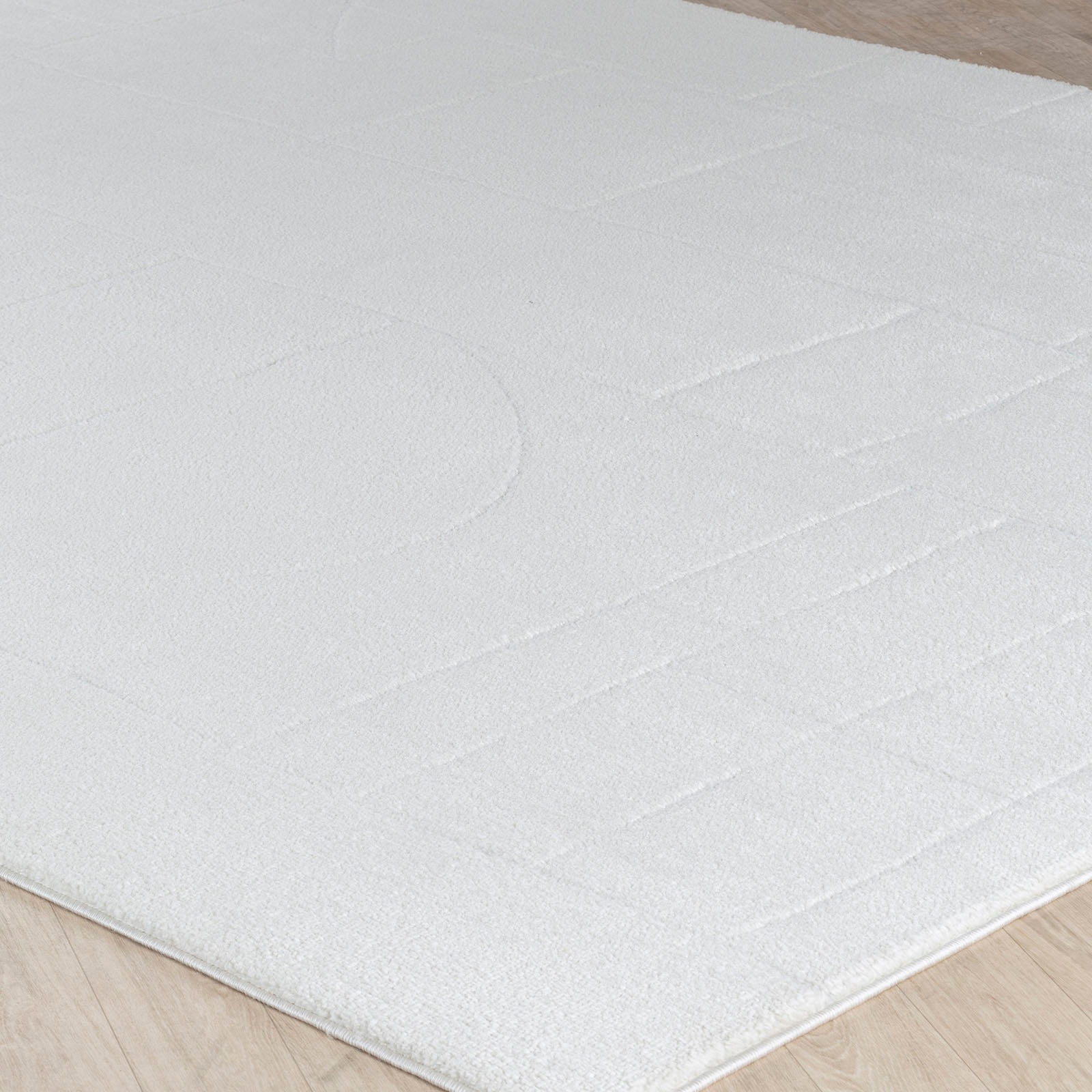 Livabliss Teppich »MONACO«, rechteckig, 14 mm Höhe, Skandinavischer Teppich, Kurzflor Boho-Wohnzimmerteppich