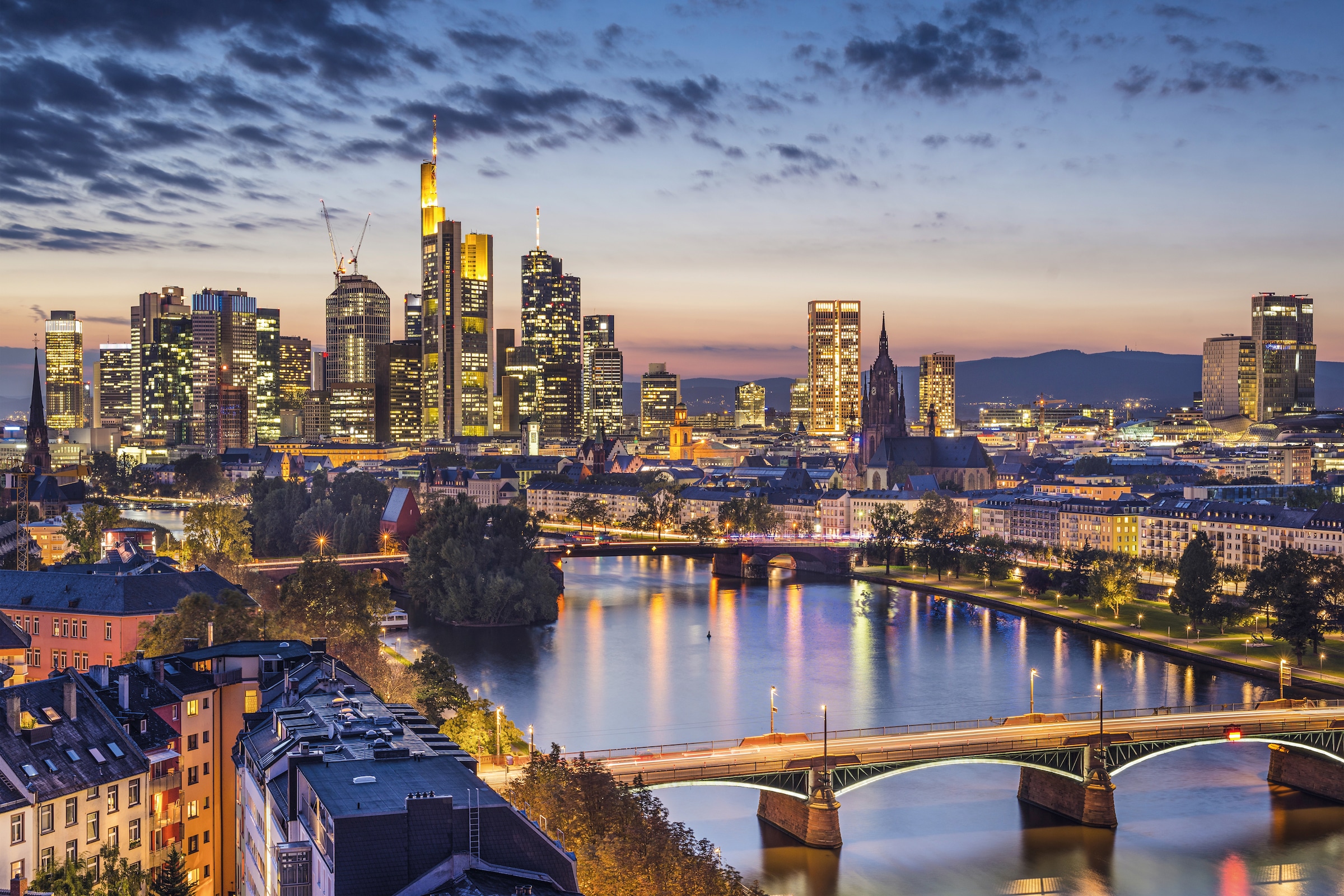 Papermoon Fototapete »Frankfurt am Main« glatt günstig online kaufen