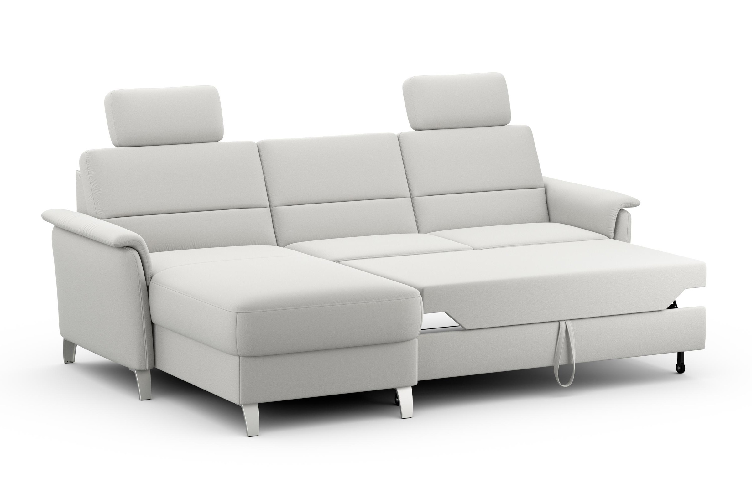 sit&more Ecksofa »Palmera L-Form«, Federkern, wahlweise mit Bettfunktion und mit/ohne Stauraum