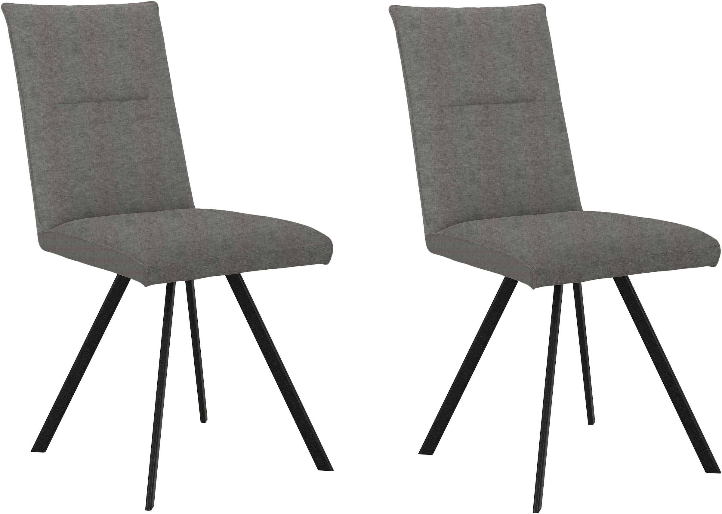 Home affaire 4-Fußstuhl »Sava«, (Set), 2 St., Chenille, Metallgestell günstig online kaufen