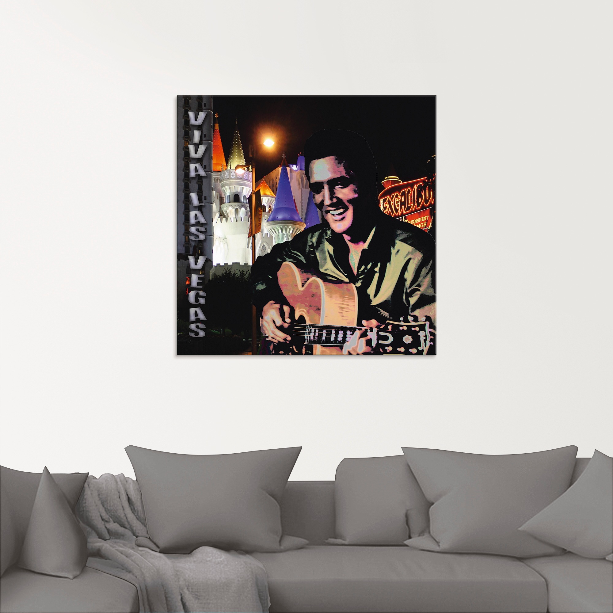 Artland Glasbild »Elvis Presley«, Bilder von berühmten Musikern, (1 St.), in verschiedenen Größen