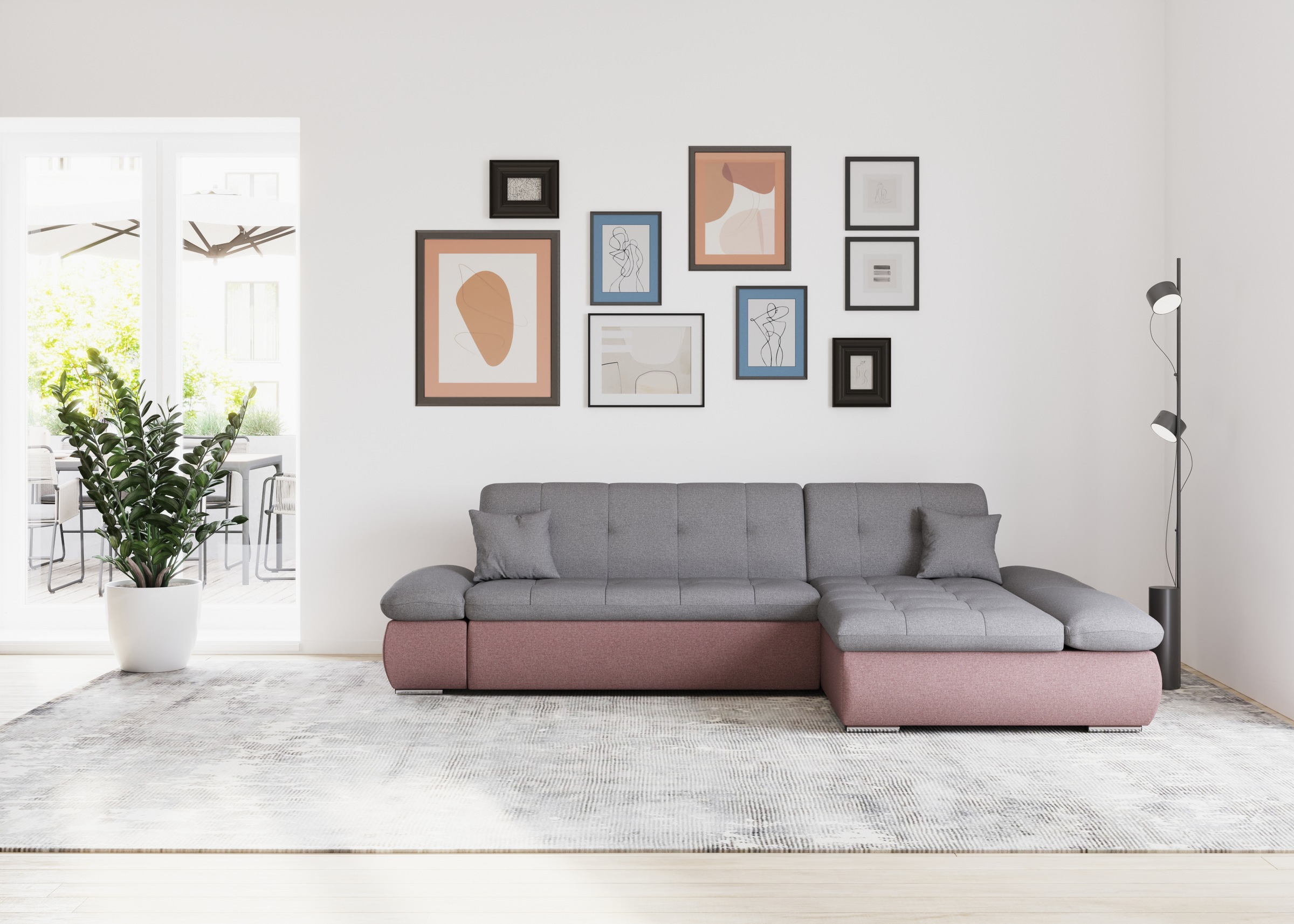DOMO collection Ecksofa »Moric, L-Form, XXL-Sofa - Breite 300cm, viel Platz günstig online kaufen