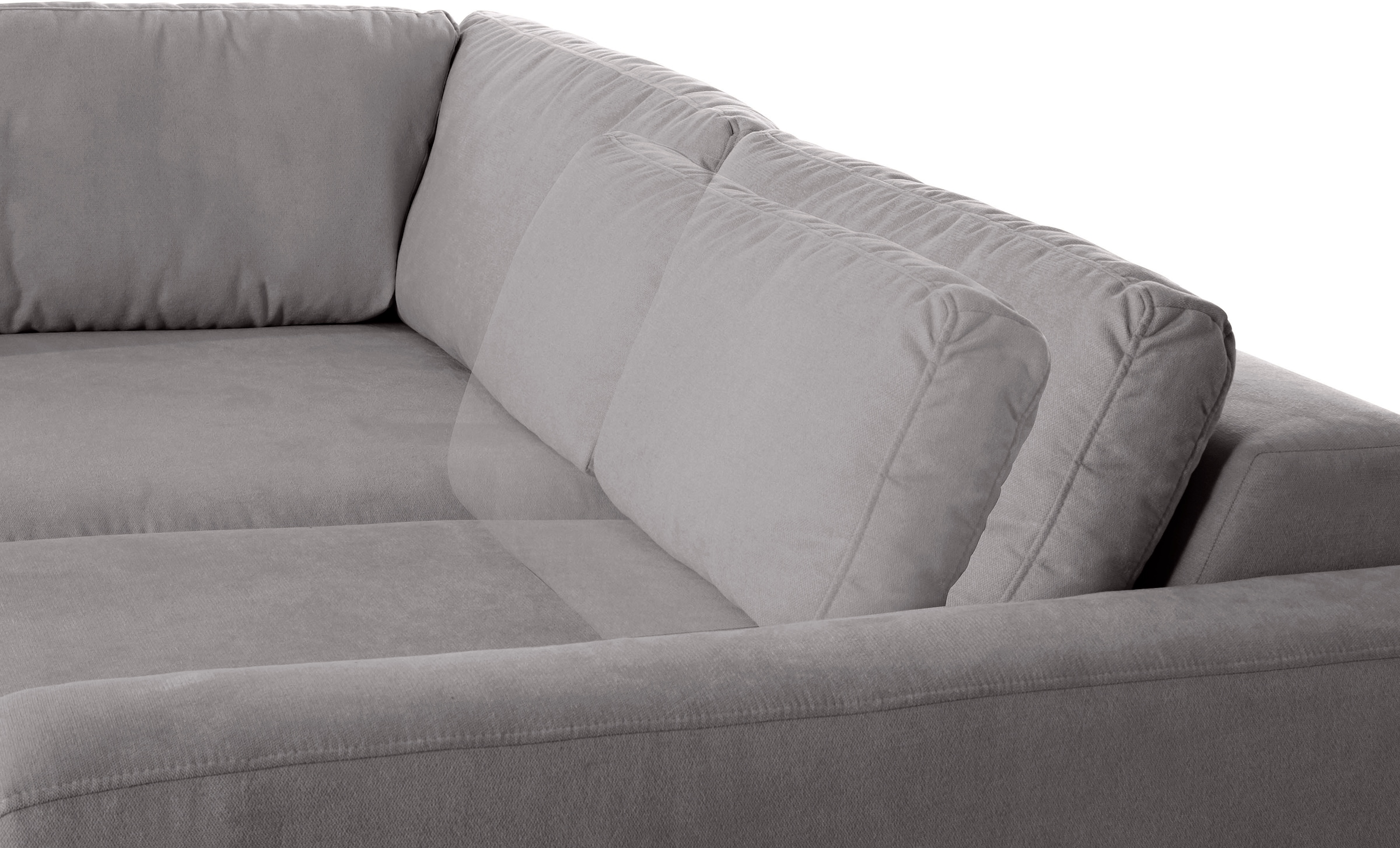 Places of Style Wohnlandschaft »Bloomfield, U-Form«, mit extra tiefer Sitzfläche, wahlweise mit Sitztiefenverstellung