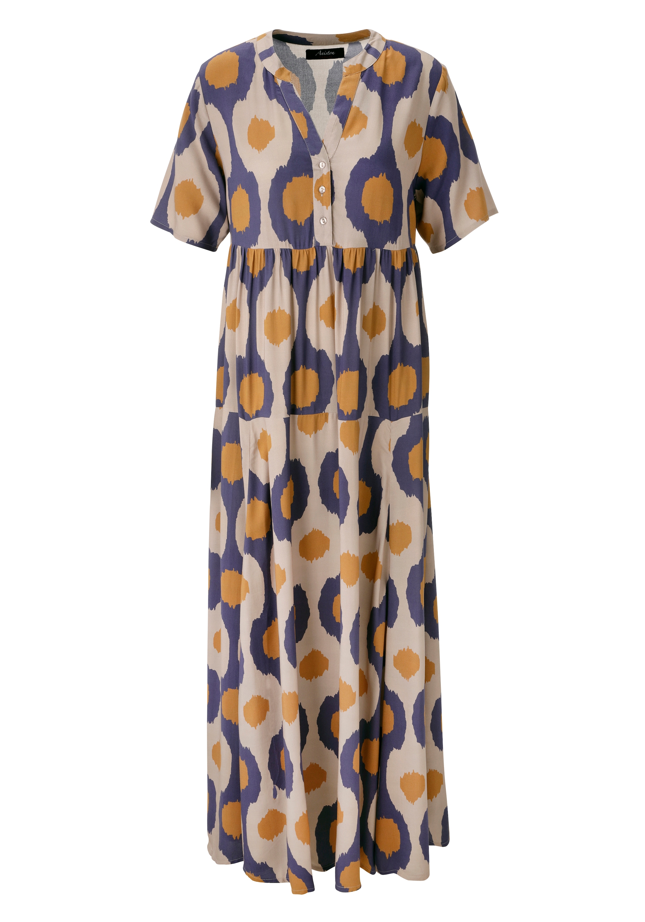 Aniston CASUAL Sommerkleid mit großflächigen, grafischen Druck