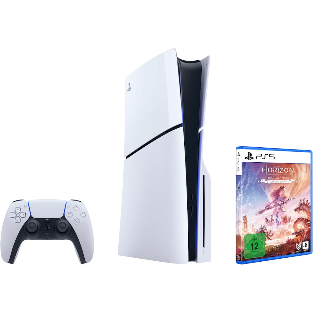 PlayStation 5 Spielekonsole »PS5 Disk (Slim) + Horizon Forbidden West Complete Edition«