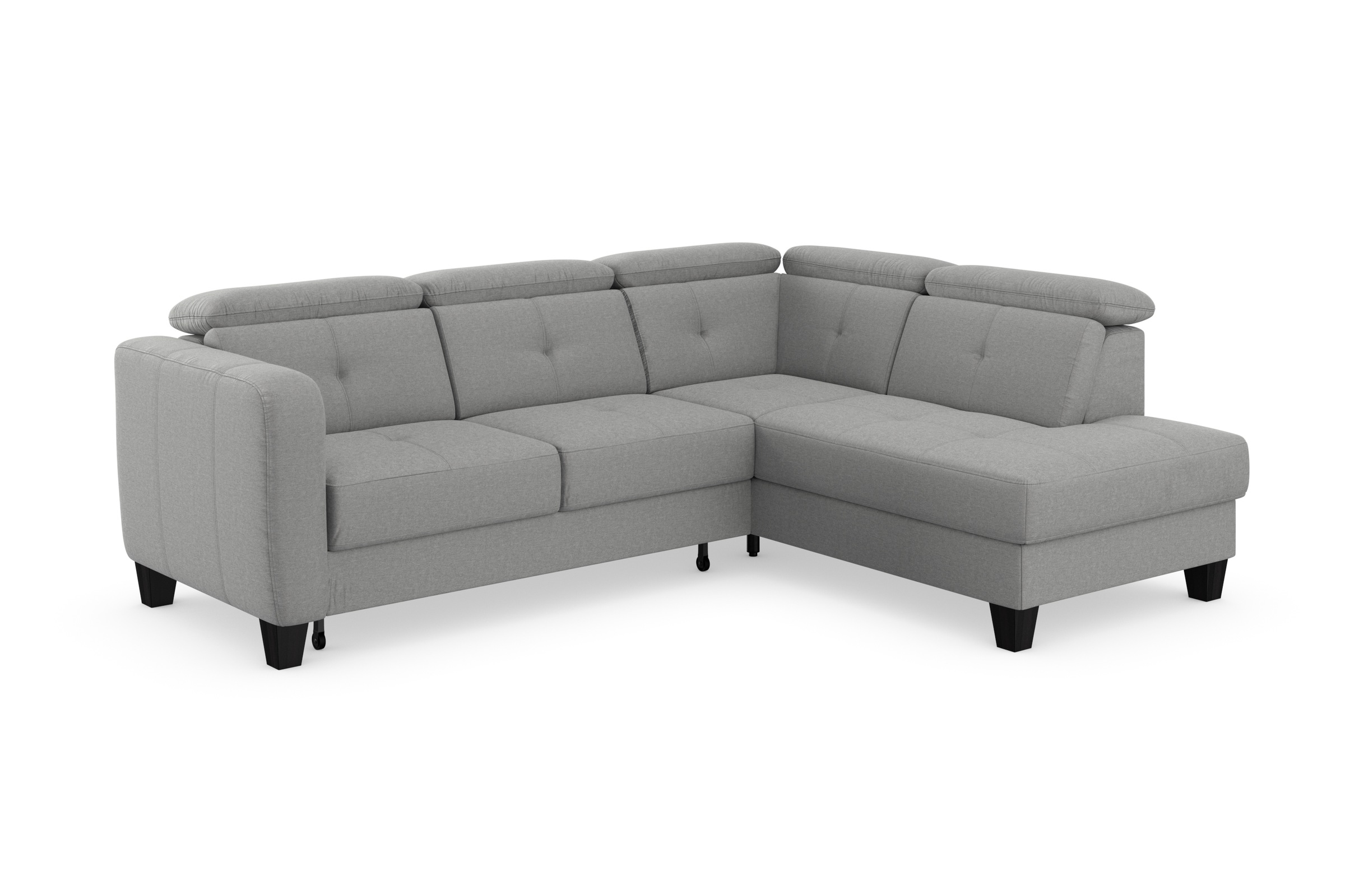 sit&more Ecksofa »Belluci L-Form«, inklusive Federkern, wahlweise mit Bettfunktion und Bettkasten