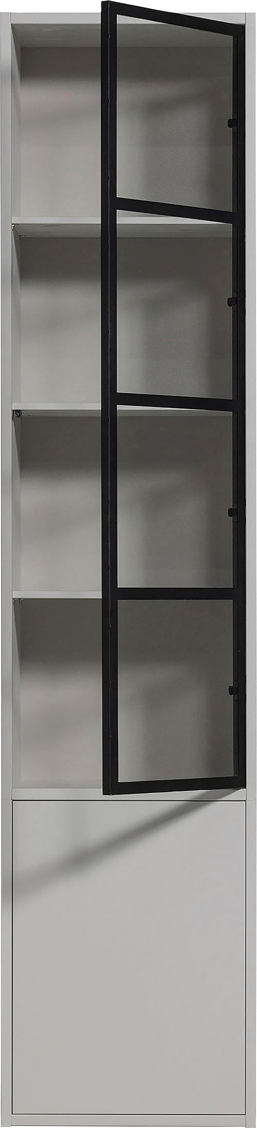 WOOOD Vitrine »Basic«, mit zwei Türen, H 230 cm x B 52,5 cm