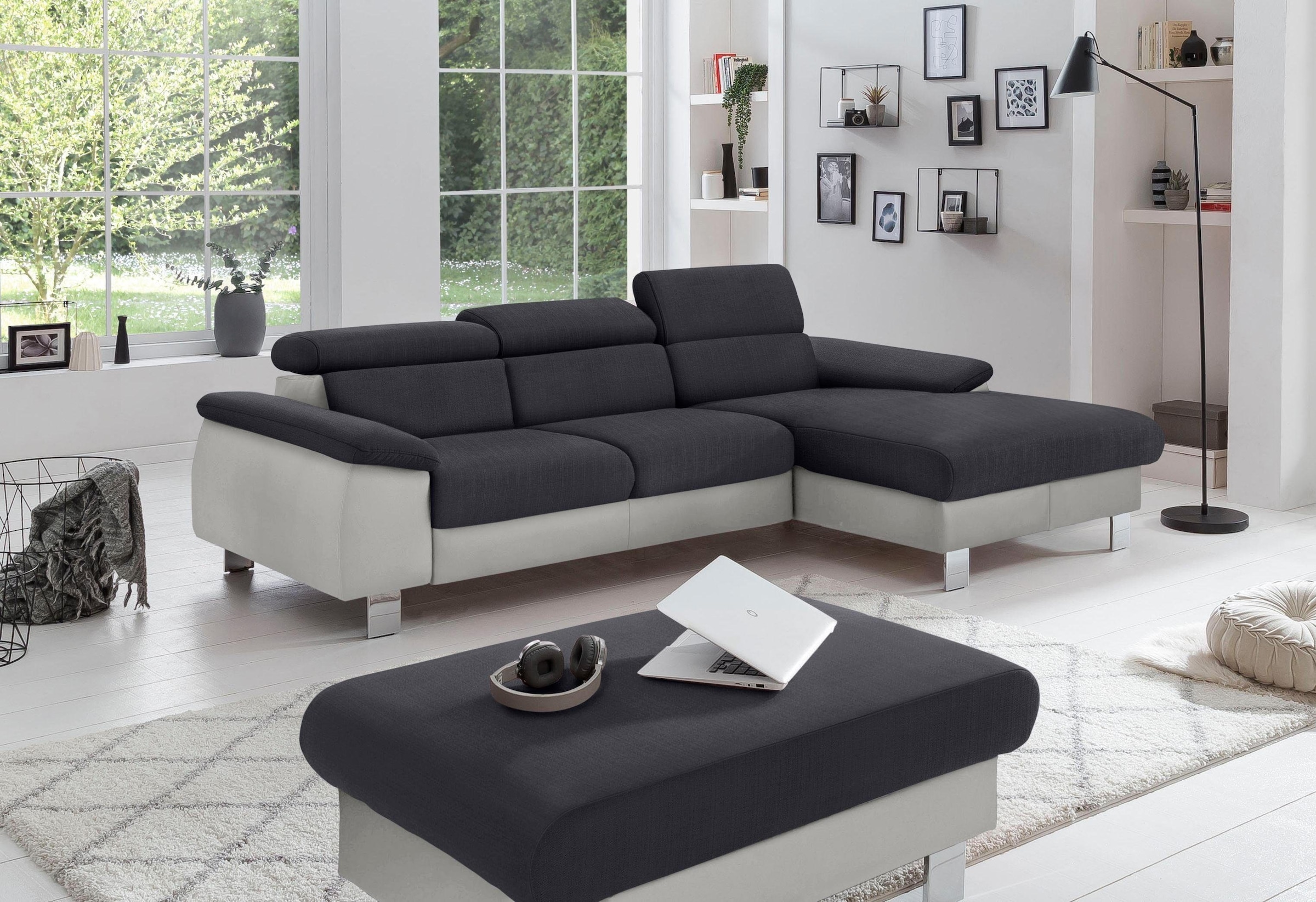 COTTA Polstergarnitur »Komaris L-Form«, (Set), Set bestehend aus: Ecksofa m günstig online kaufen