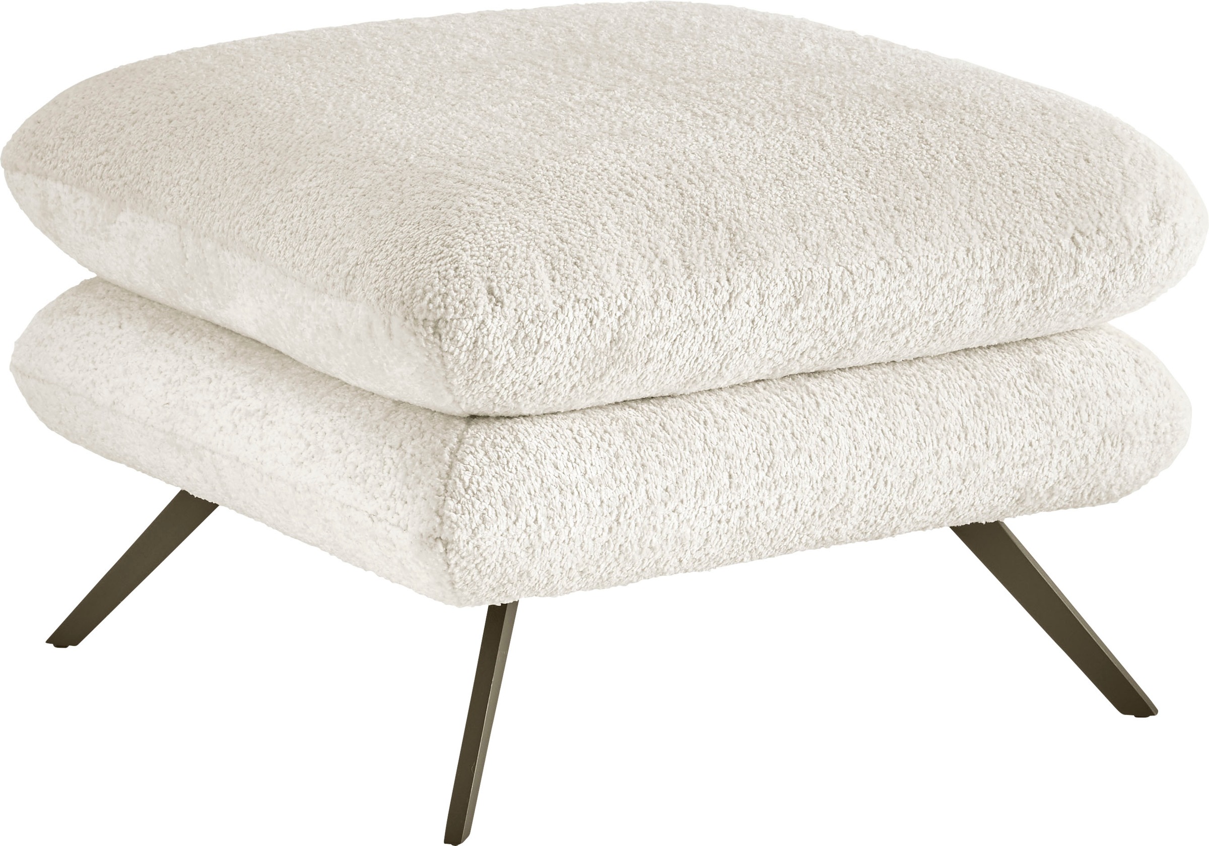 3C Candy Polsterhocker »Beatrice«, quadratisch 70x70cm, in Fellimitat günstig online kaufen
