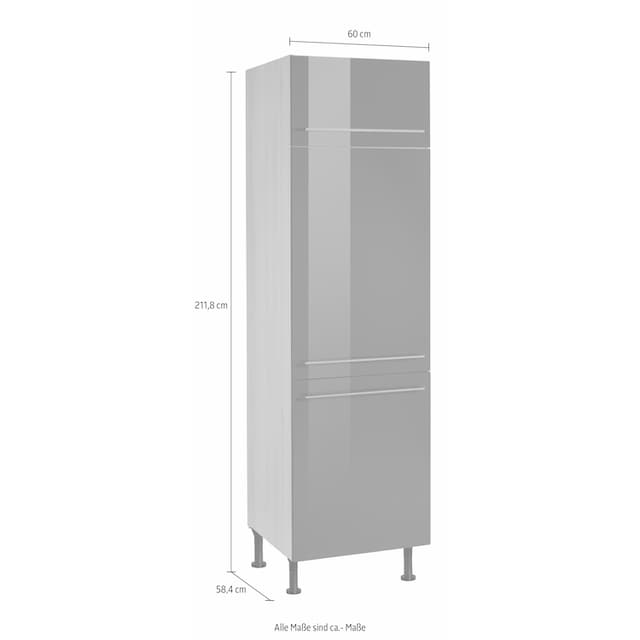 OPTIFIT Kühlumbauschrank »Bern«, 60 cm breit, 212 cm hoch, mit höhenverstellbaren  Stellfüßen online bestellen