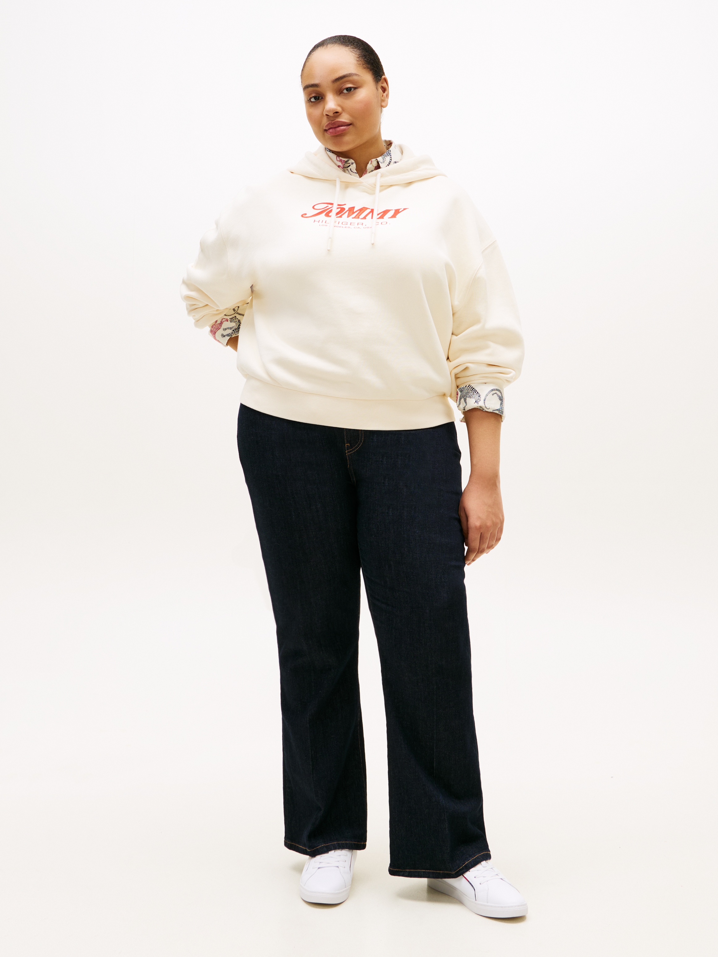 Tommy Hilfiger Curve Hoodie »CRV FUN GRAPHIC MDRN HOODIE«, in großen Größen
