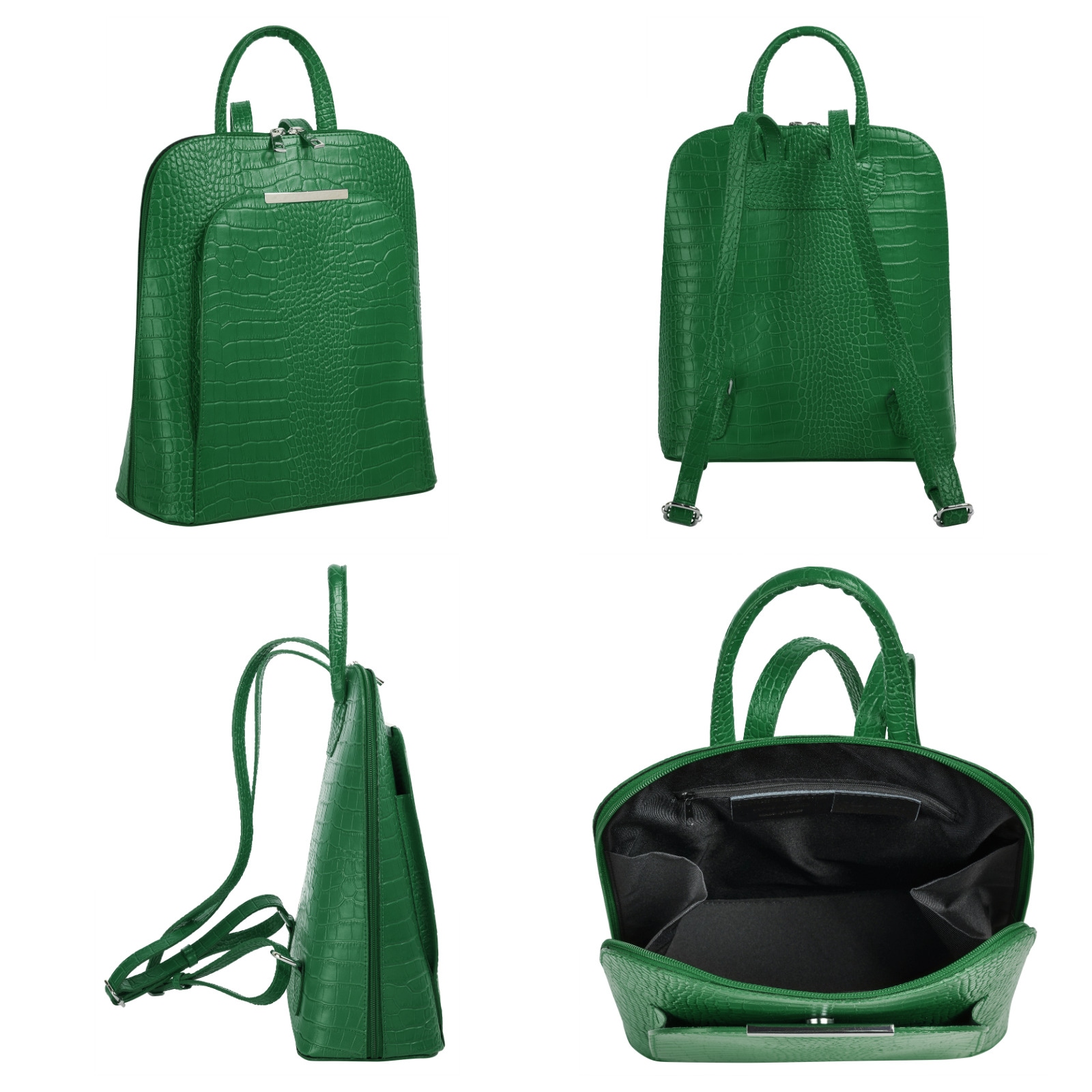 Cluty Cityrucksack echt Leder, Made in Italy