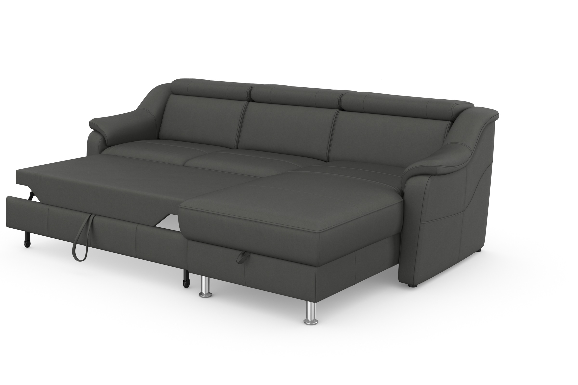 sit&more Ecksofa »Freetown L-Form«, inklusive Kopfteilverstellung und komfortablem Federkern
