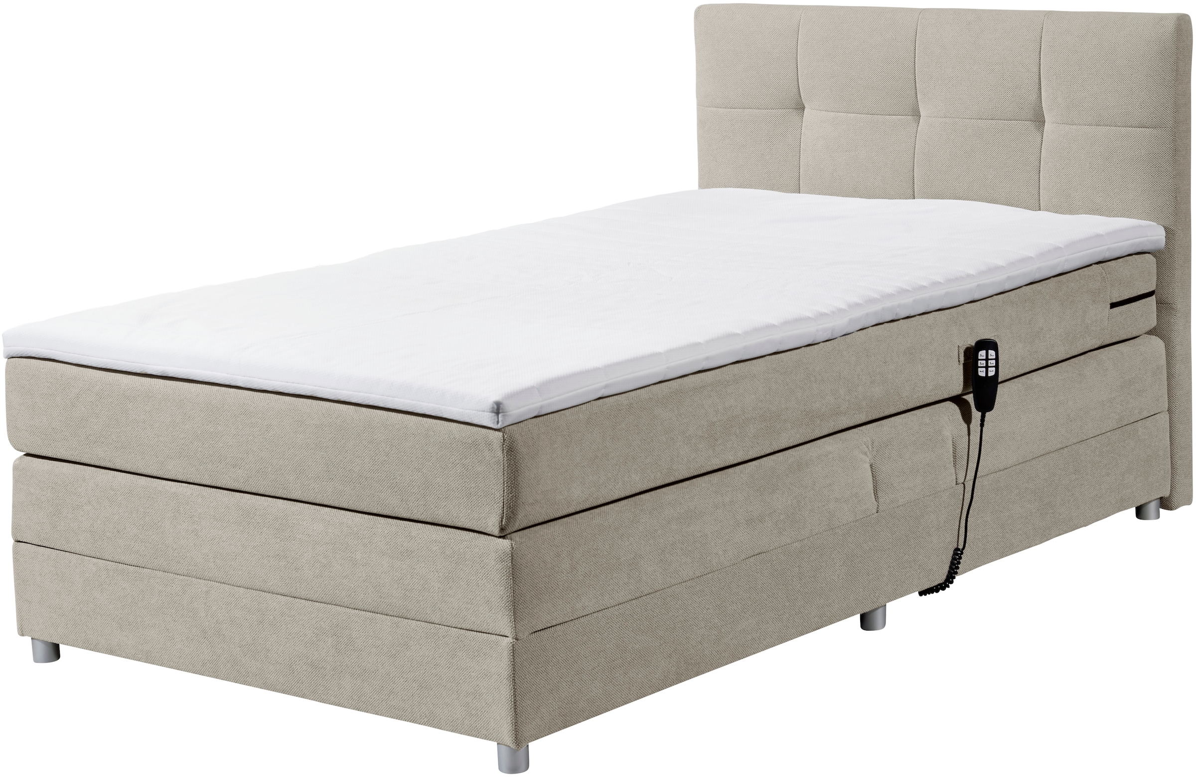 ED EXCITING DESIGN Boxspringbett »Toulouse B«, inkl. Motor günstig online kaufen