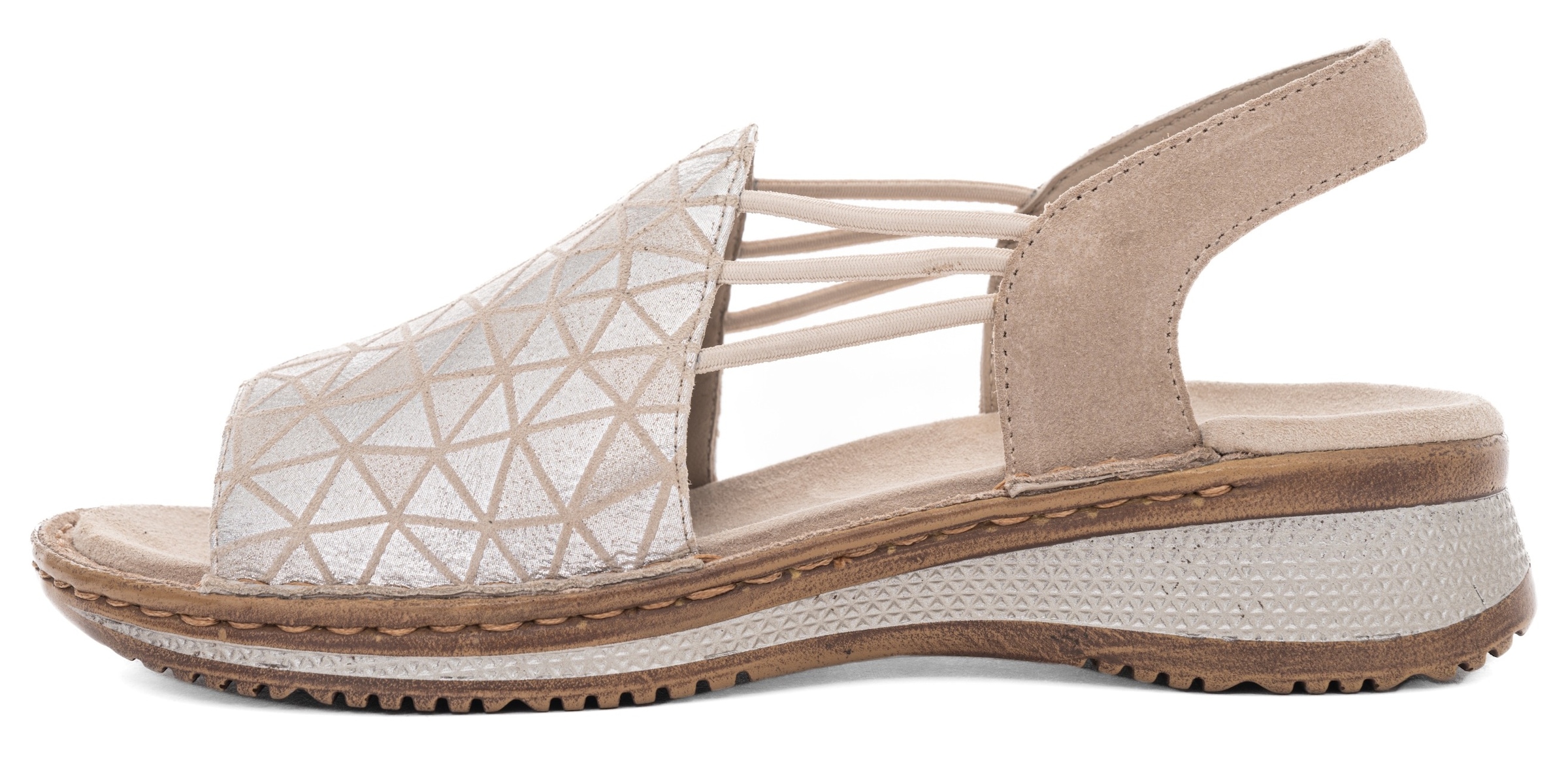 Ara Riemchensandale »HAWAII«, Sommerschuh, Sandalette, Keilabsatz, mit Stretch-Bänder, G-Weite