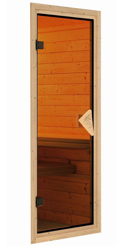 Karibu Sauna »Norin«, 9 KW-Ofen mit externer Steuerung