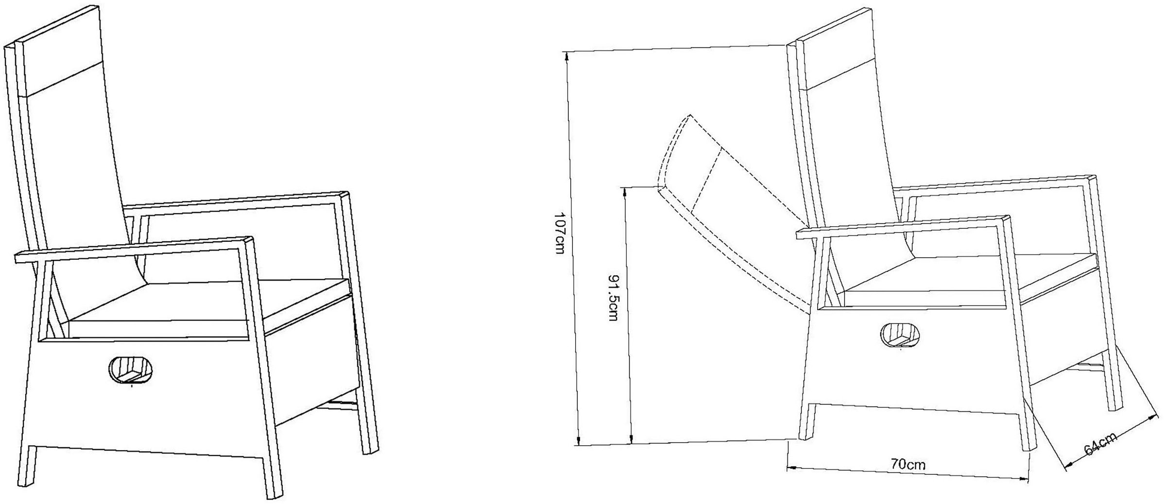 KONIFERA Hochlehner »New Monaco« (Set) 2 Stk.inklusive Sitzkissen
