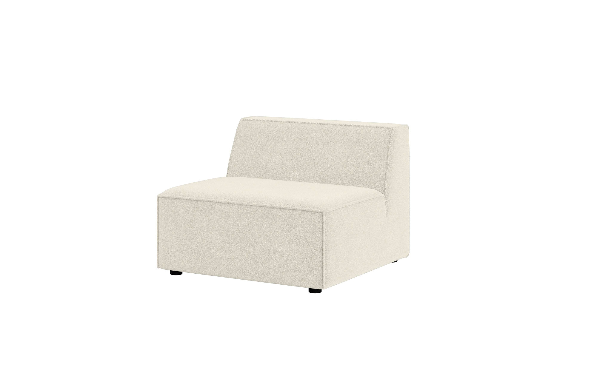 INOSIGN Sessel »Bequemer Sessel Cavan, Maße B/T/H: 90/90/72 cm«, ohne Armlehne, mit Wellenunterfederung, auch in Bouclé