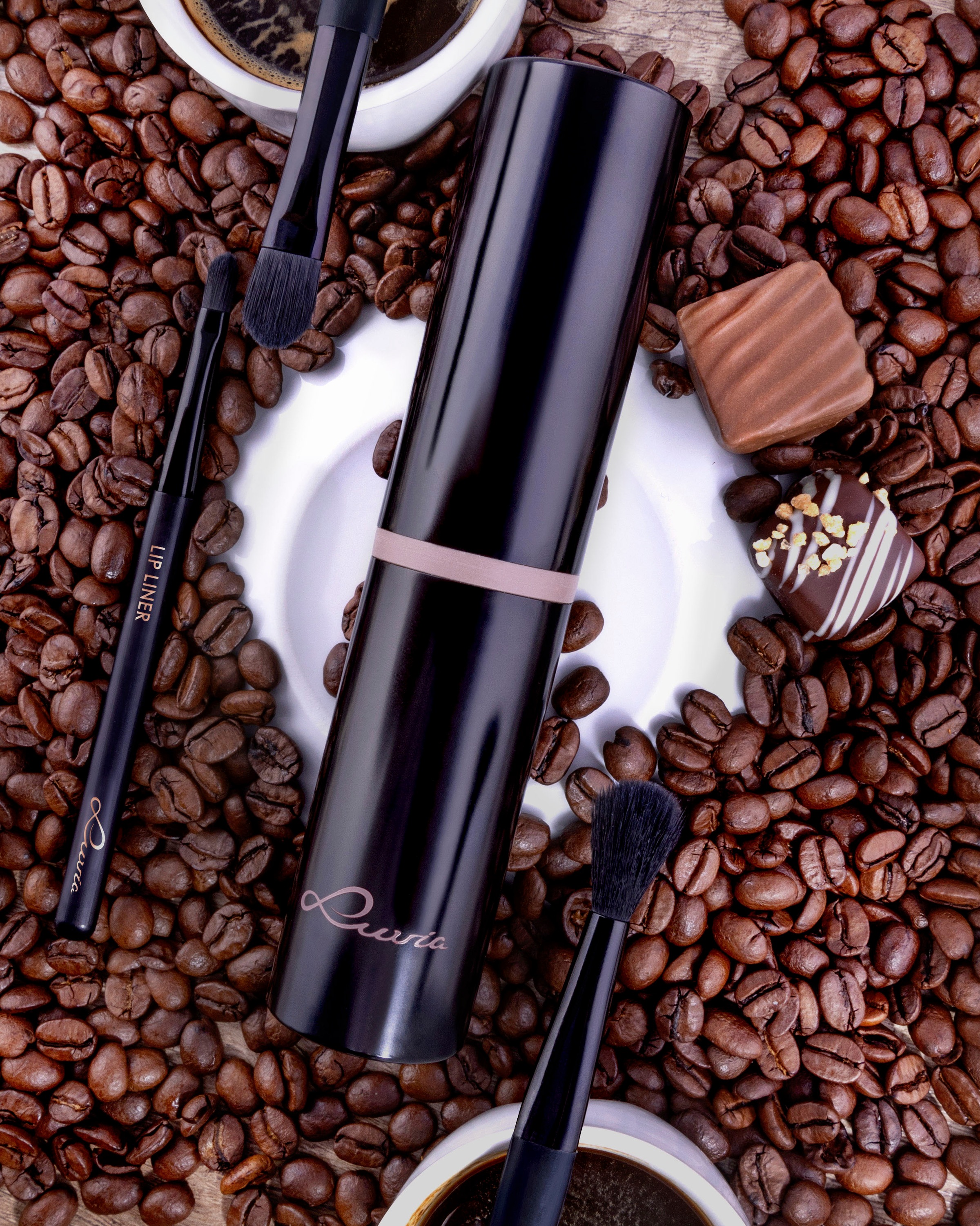 Luvia Cosmetics Kosmetikpinsel-Set »Brush Travel Set«, (Set, 5 tlg.), Vielseitige Pinsel für perfektes Make-up!