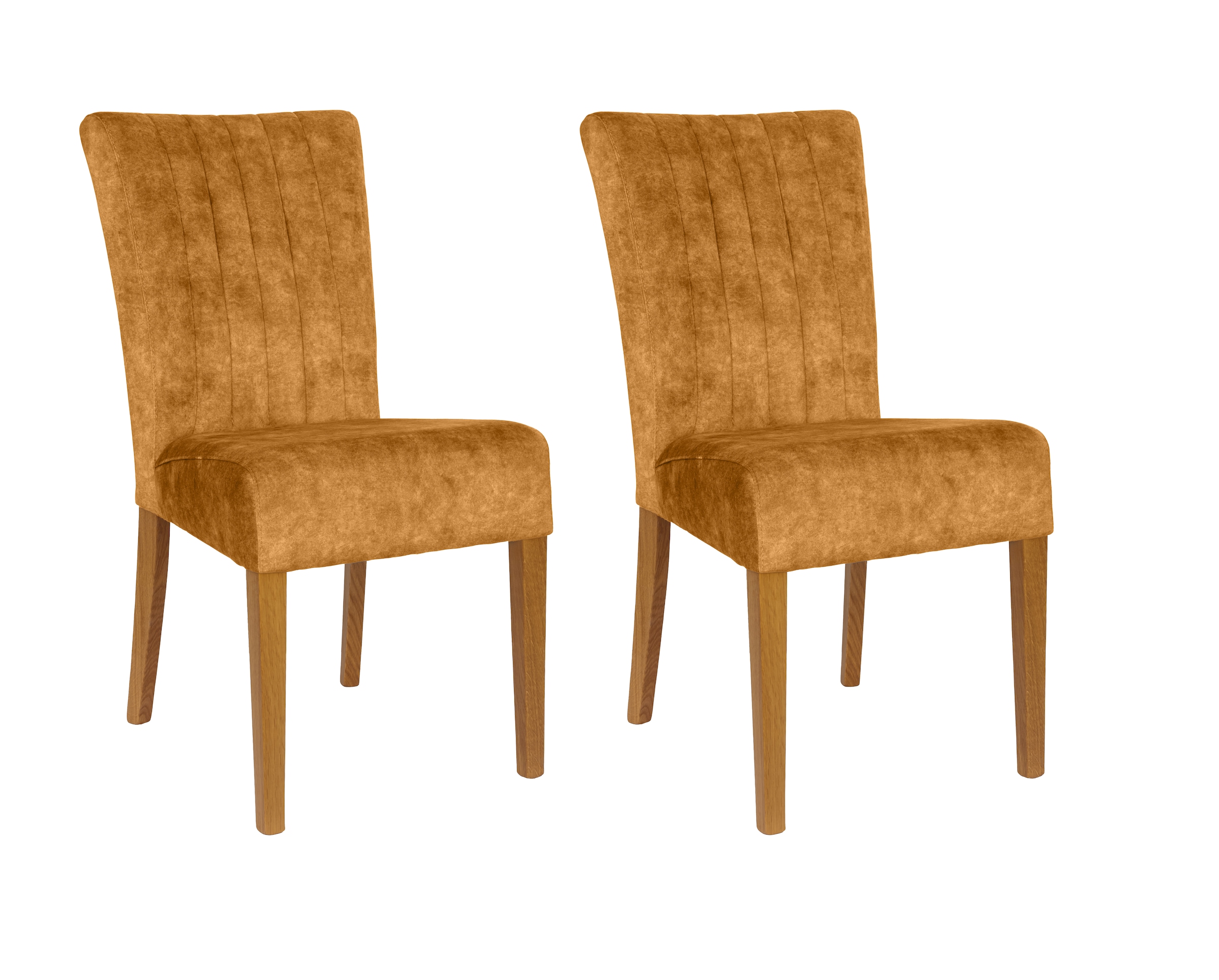 Home affaire 4-Fußstuhl (Set) 2 Stk.vertikale Nähte in der Rückenlehne günstig online kaufen