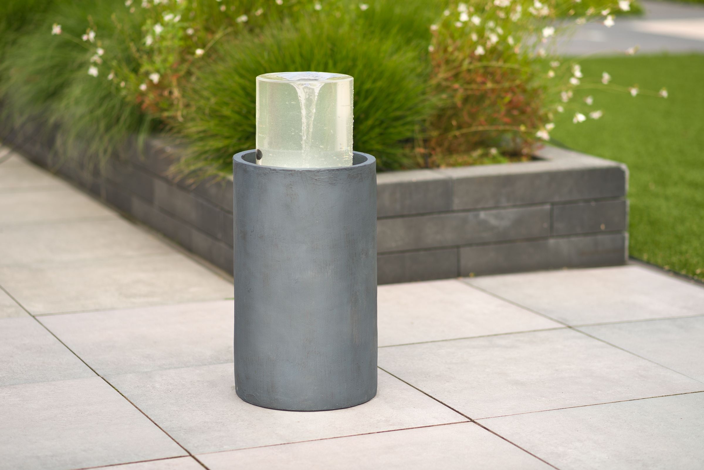 AcquaArte Gartenbrunnen »Wasserspiel SALEMI«, Komplettset, mit Multi-Color-LED-Beleuchtung und Strudeleffekt
