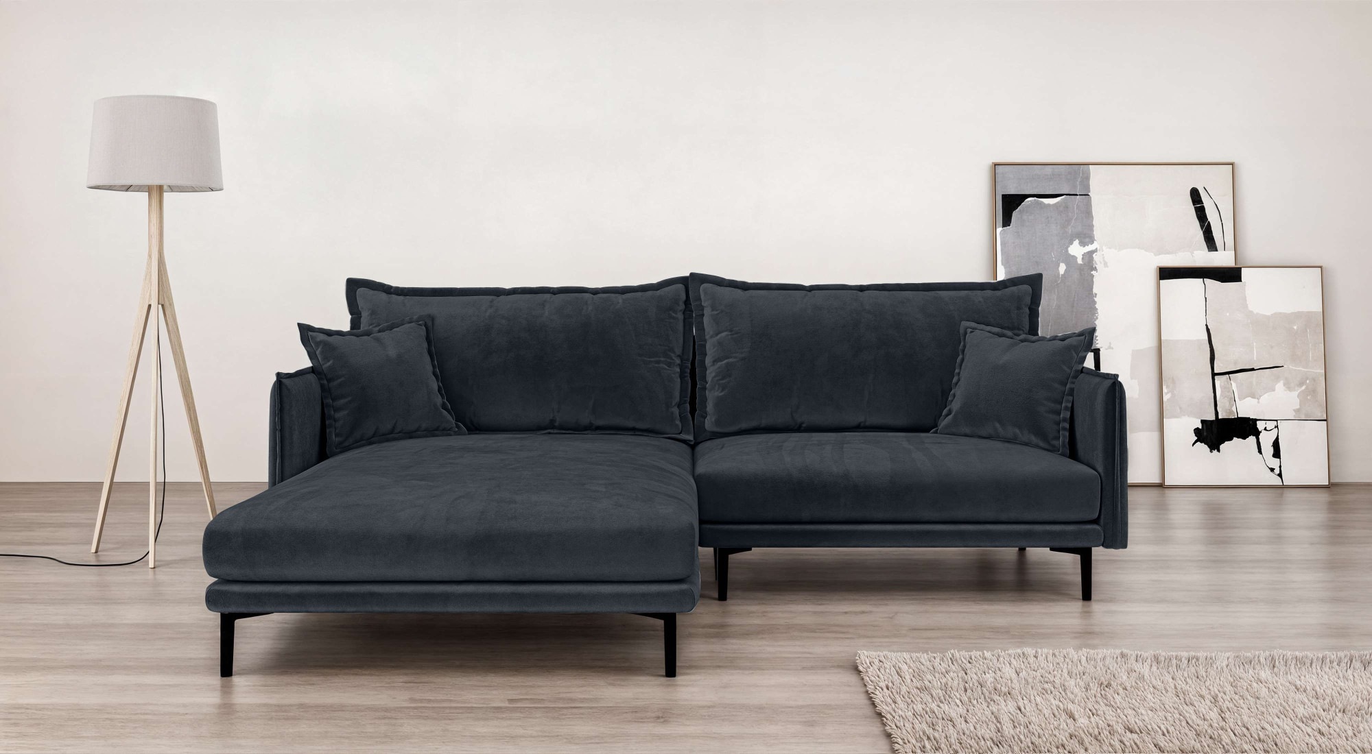 INOSIGN Ecksofa »ALEXANDRIA mit Recamiere rechts oder links bestellbar, mod günstig online kaufen