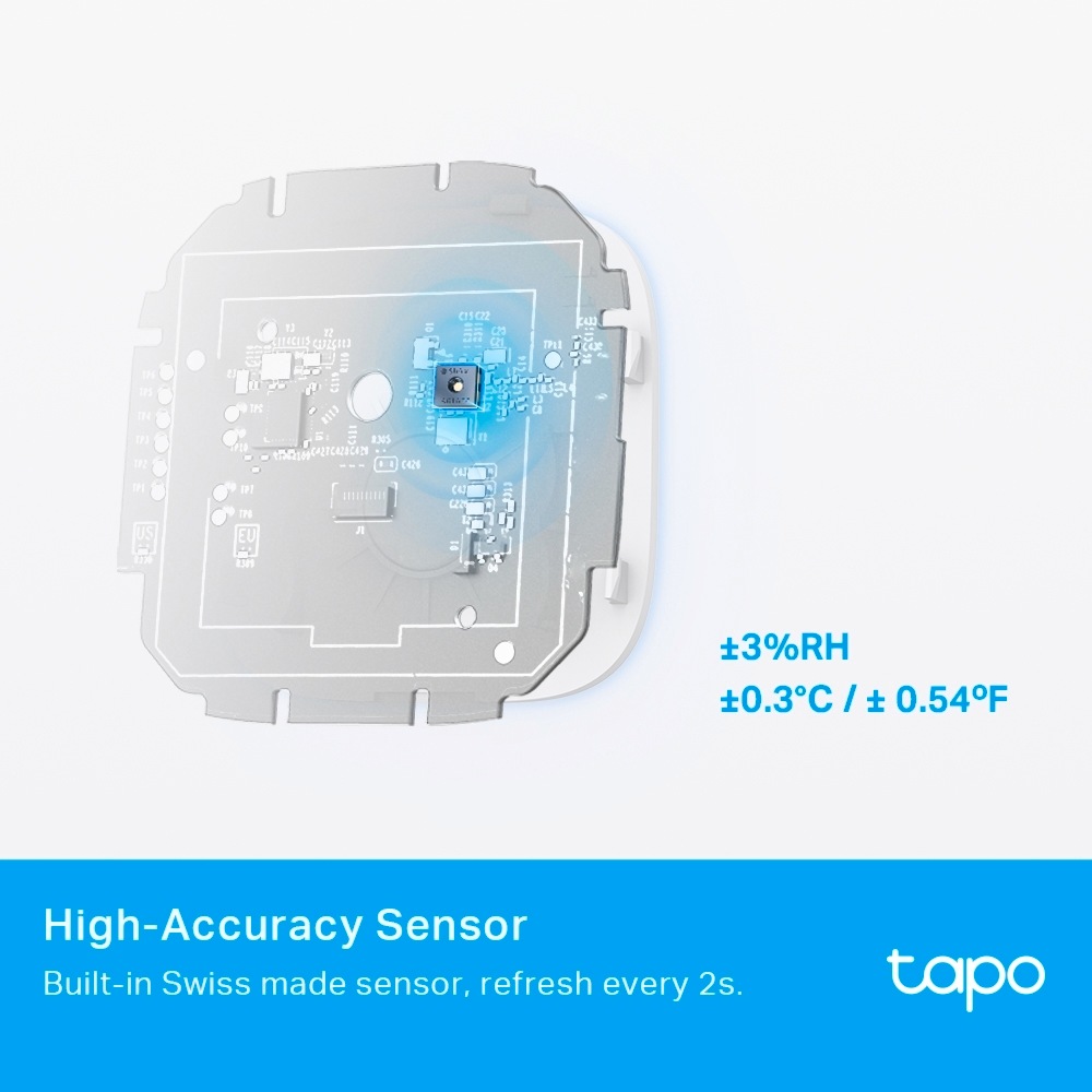 TP-Link Smart-Home-Zubehör »Tapo T315«, Smarter Temperatur & Feuchtigkeits-Sensor