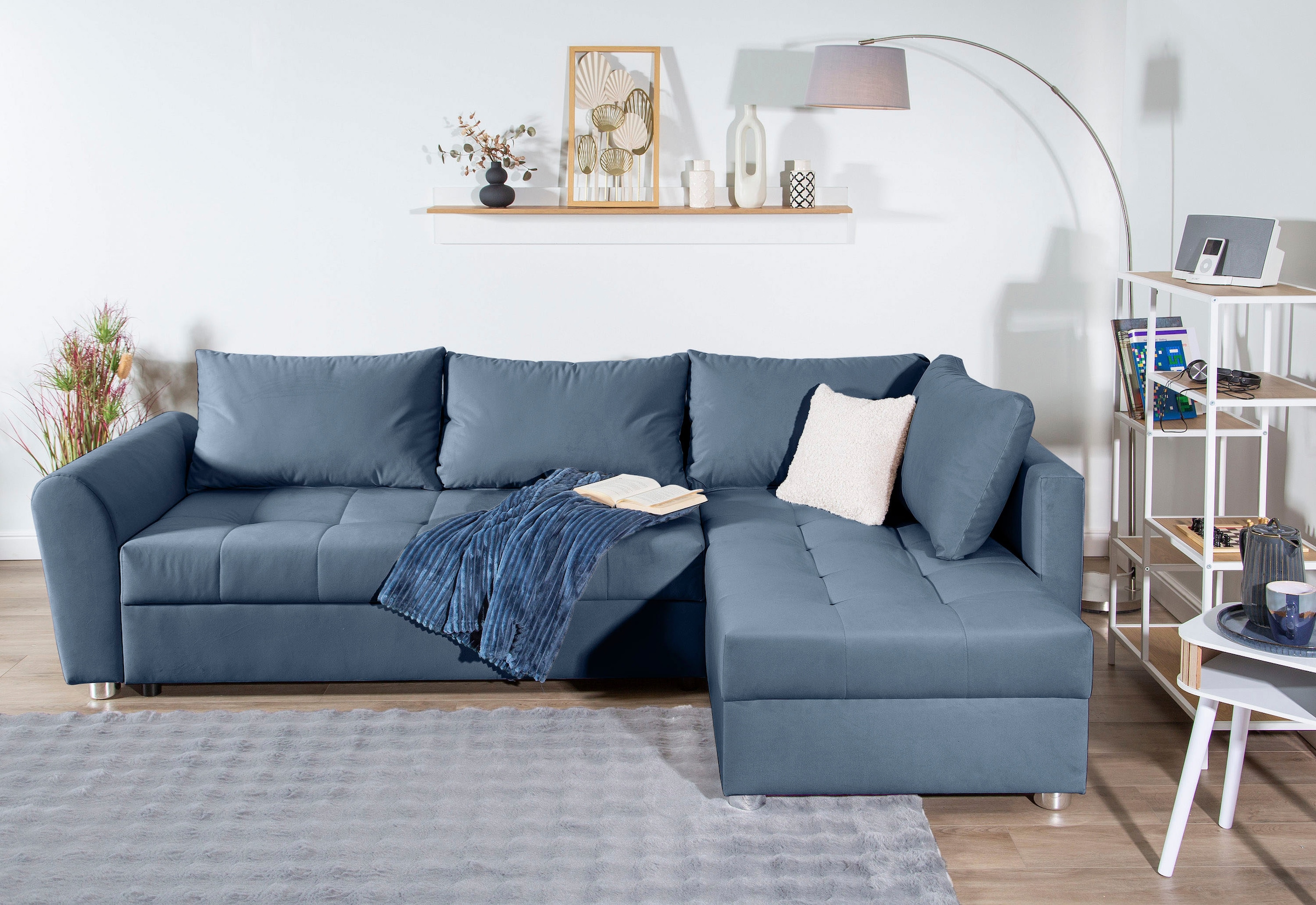 COLLECTION AB Ecksofa »JANA XL-Sofa L-Form«, inkl. Bettfunktion, Bettkasten günstig online kaufen